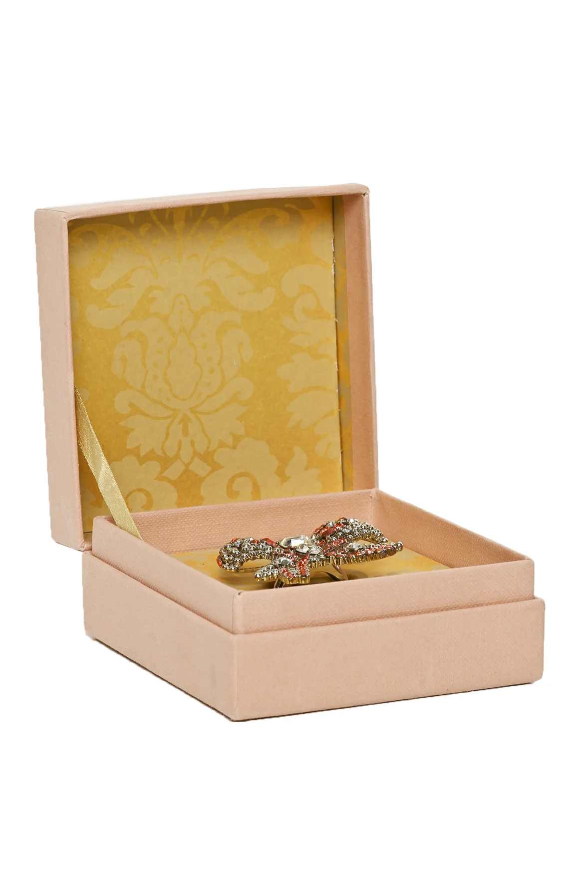 Miu Miu Size 7 Crystal Bow Ring - Image 4