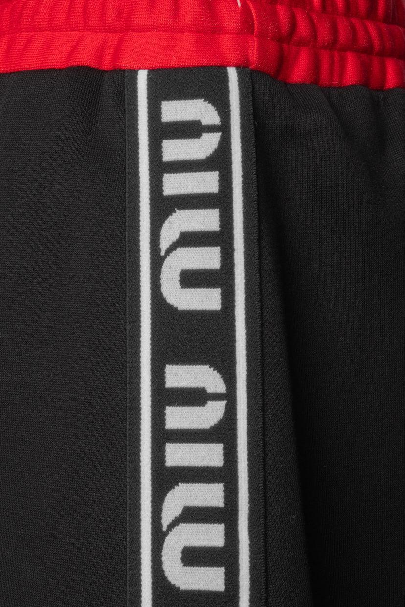 Miu Miu Size L 2018 Logo Tape Mini Skirt - Image 3