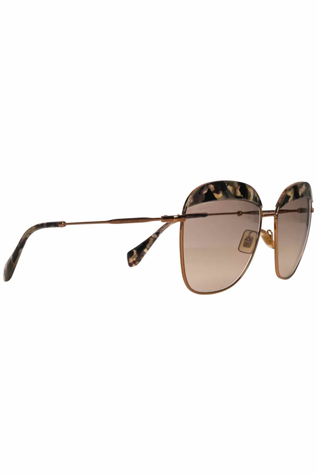 Miu Miu Tortoiseshell Trim Sunglasses - Image 2