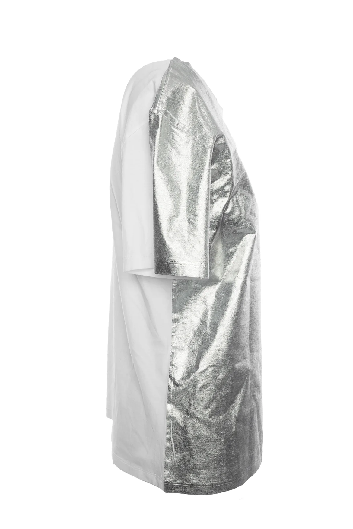 MM6 Martin Margiela Size XS Coated cotton lamé T-Shirt - Image 2