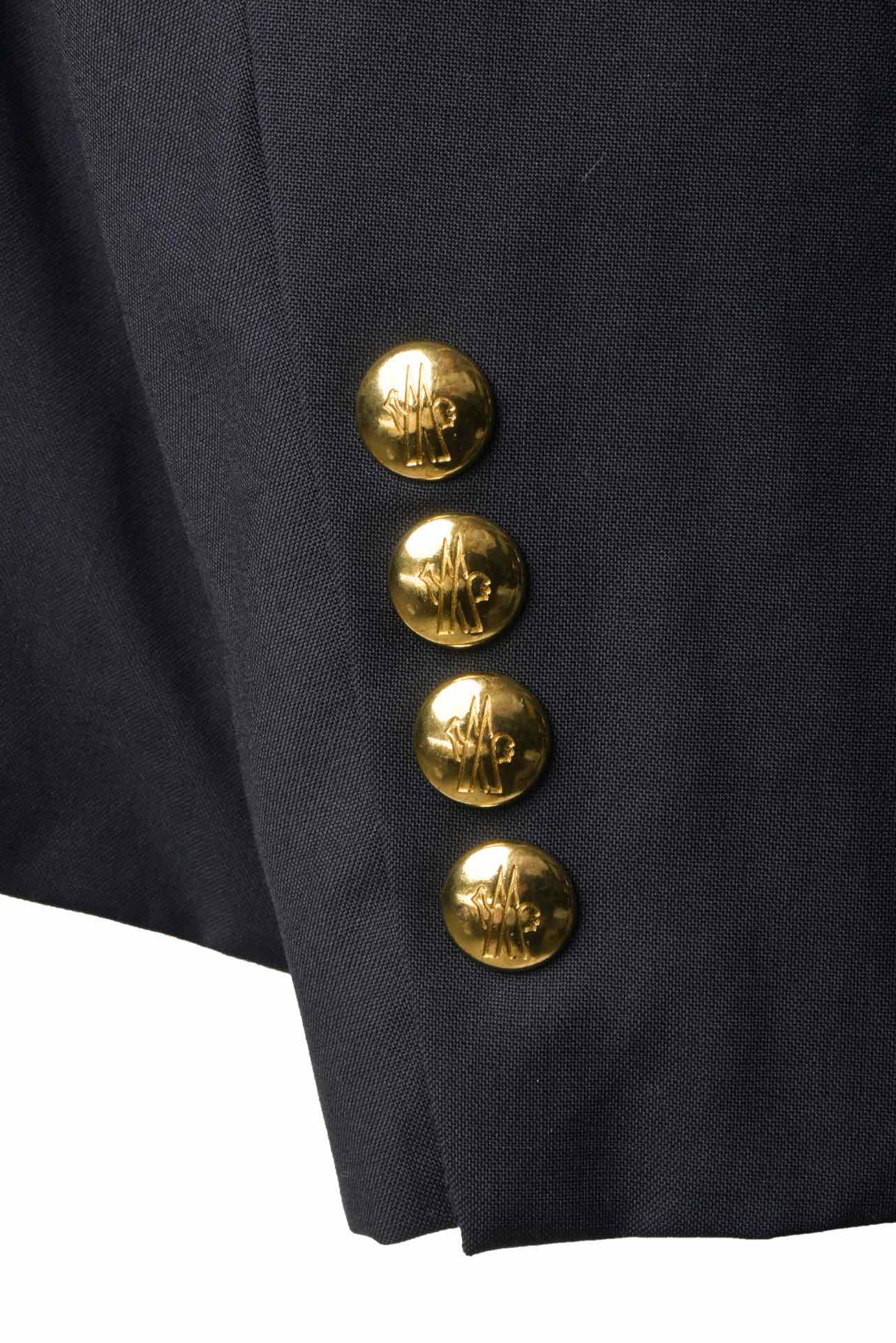 Moncler Gamme Bleu Size 5 Men's Giacca Wool Single Breasted Blazer - Image 4