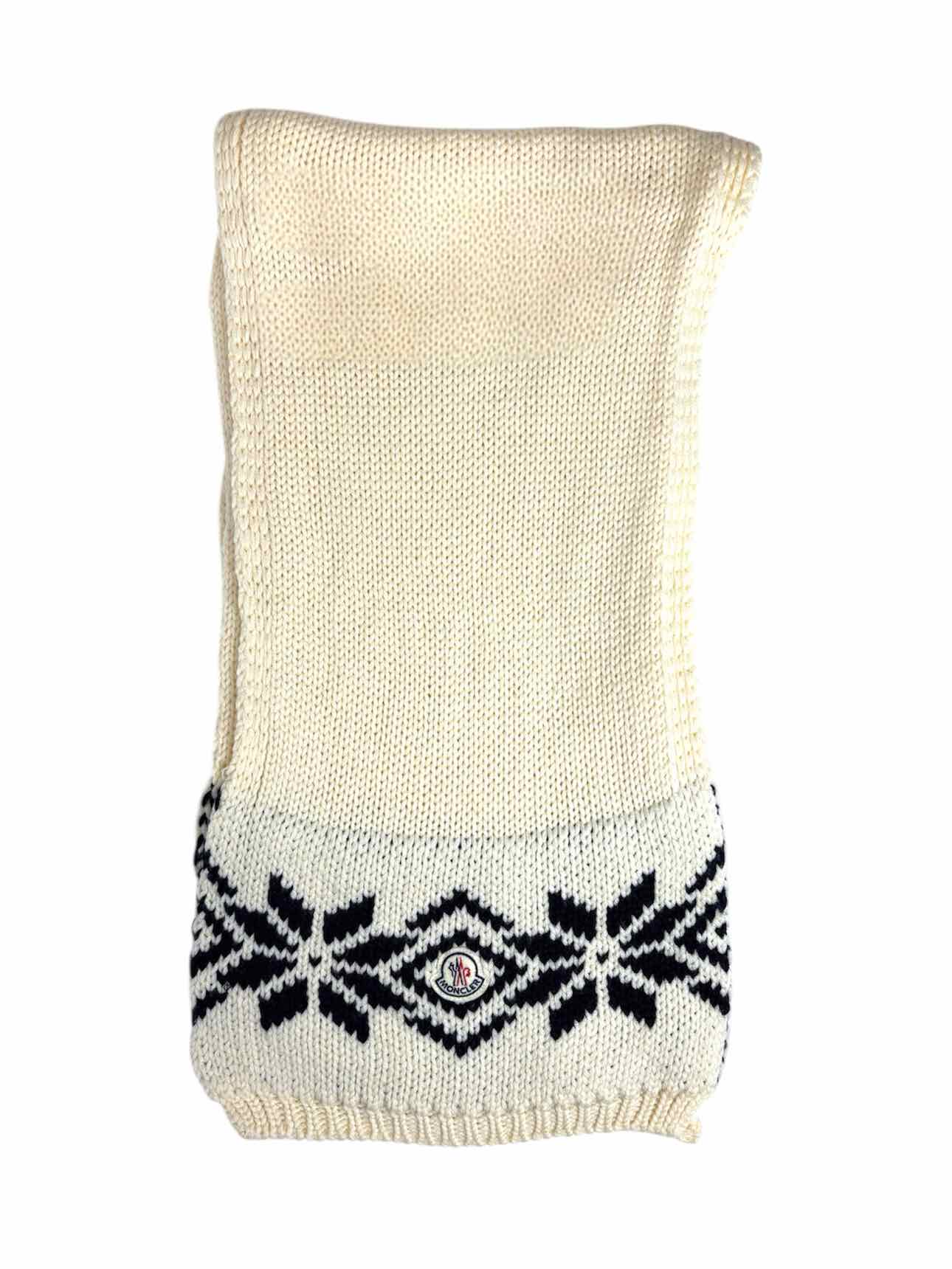 Moncler Patterned Wool Knit Scarf - Image 3