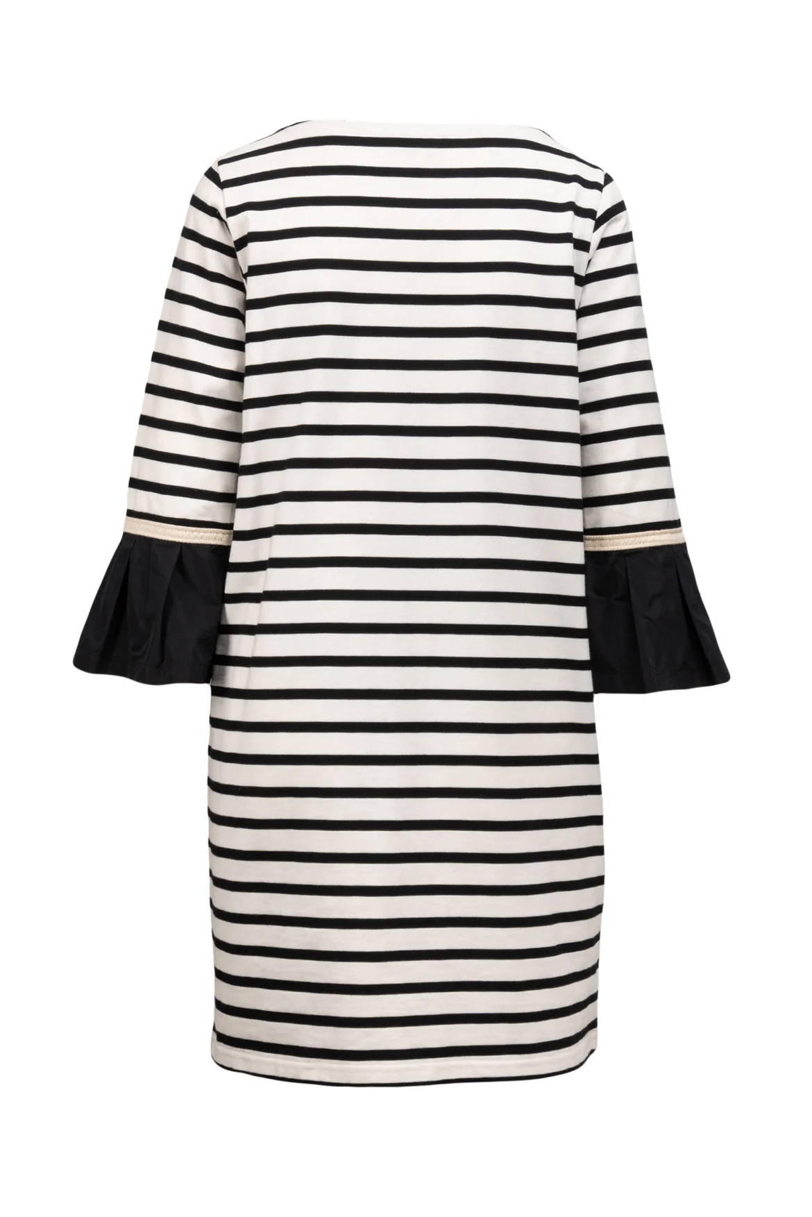 Moncler Size 2 Abito Logo Applique Striped Dress - Image 2