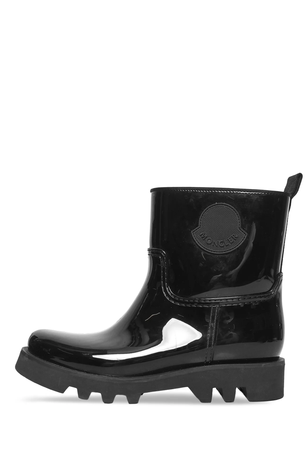 Moncler Size 40 High Shine Finish Ankle Rain Boots - Image 3
