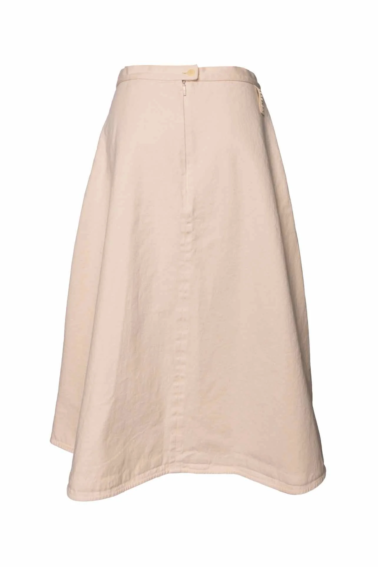 Moncler Size 6 Denim Midi Skirt - Image 2