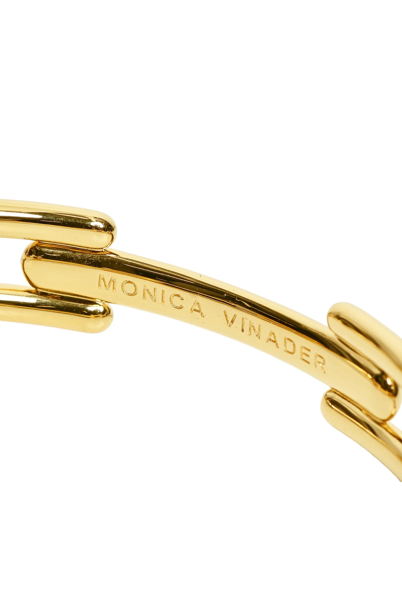 Monica Vinader Size M Signature Link Lab Grown Diamond Bangle - Image 3