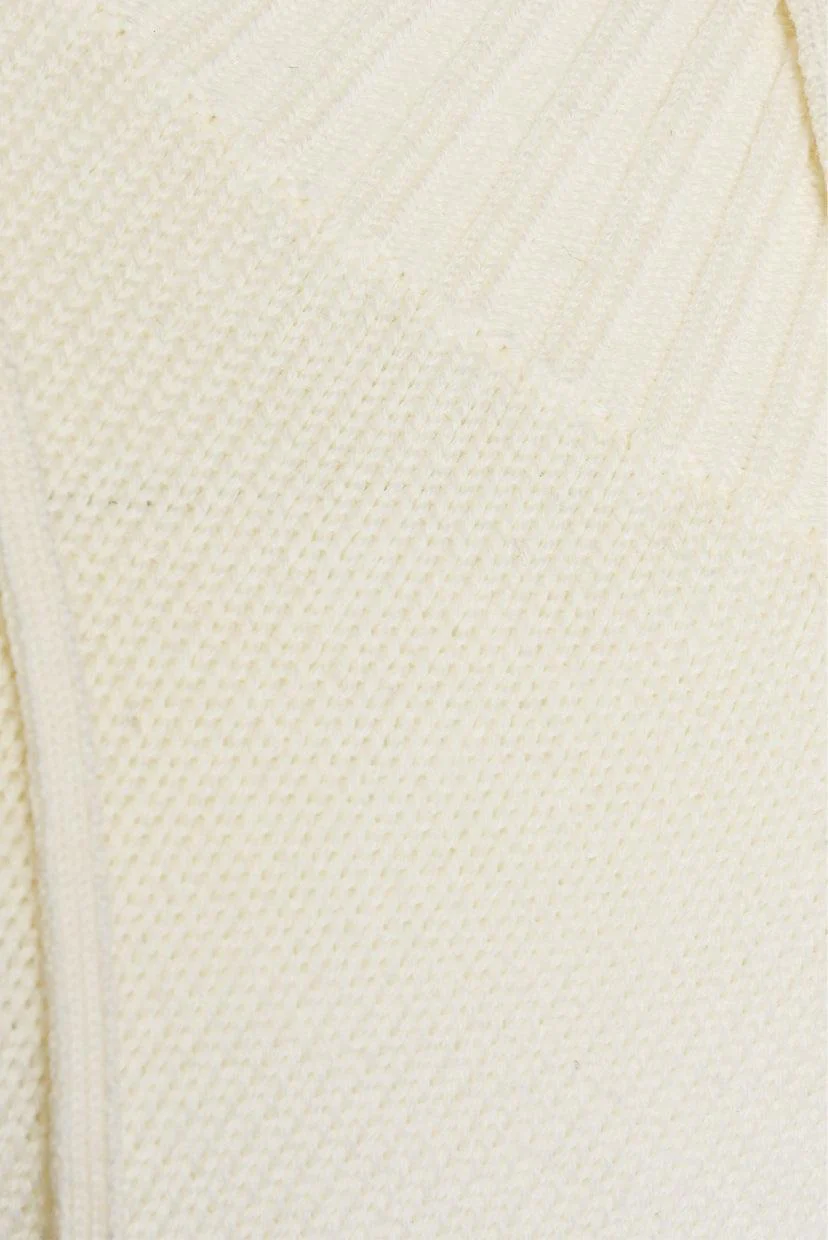 Monse Size S Asymmetrical Knit Hooded Sleeveless Sweater - Image 3