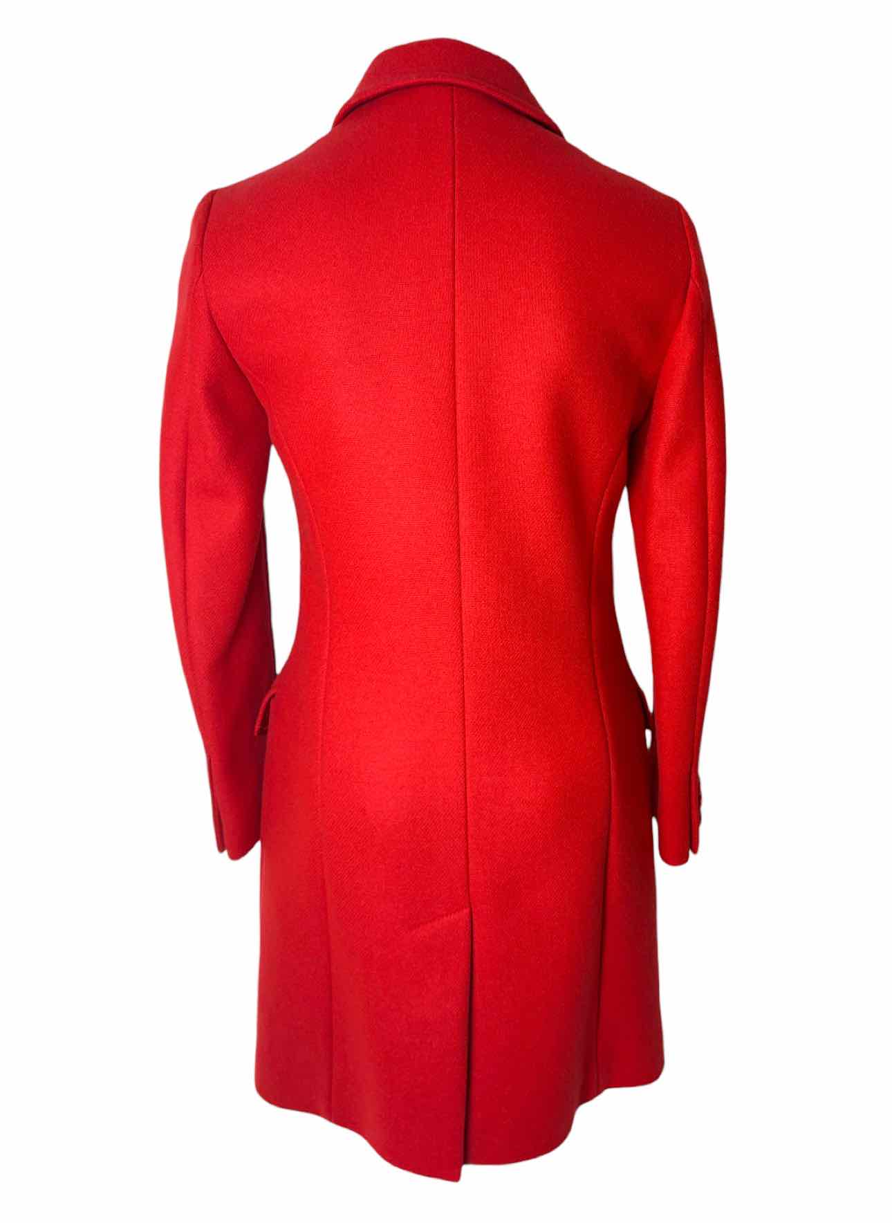 Moschino Cheap and Chic  Size S Red Wool Blend Coat - Image 2
