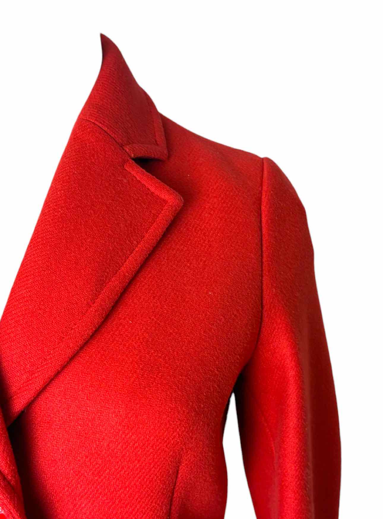 Moschino Cheap and Chic  Size S Red Wool Blend Coat - Image 3