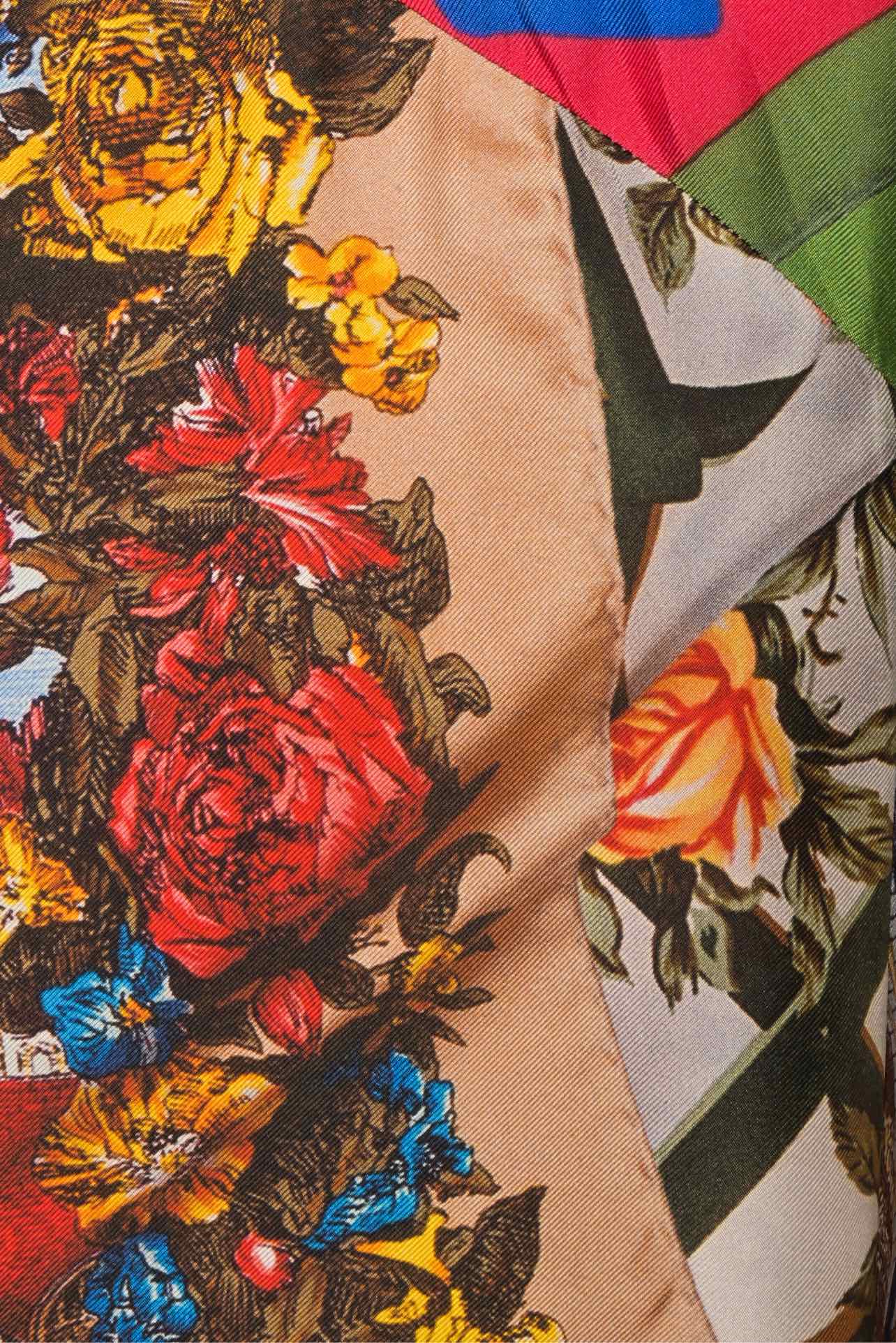 Moschino Couture Size 6 Printed Silk Patchwork Dress - Image 3