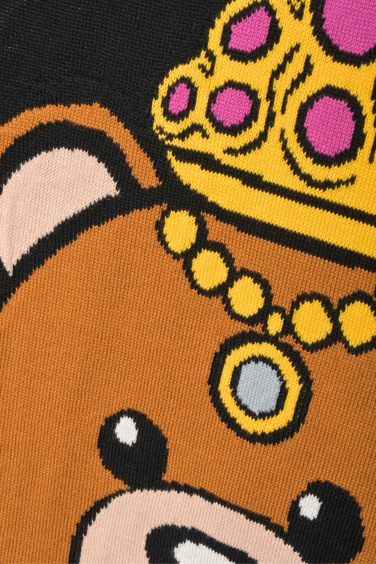 Moschino Couture Size S Jeremy Scott Crowned Teddy Bear Sweater Dress - Image 3