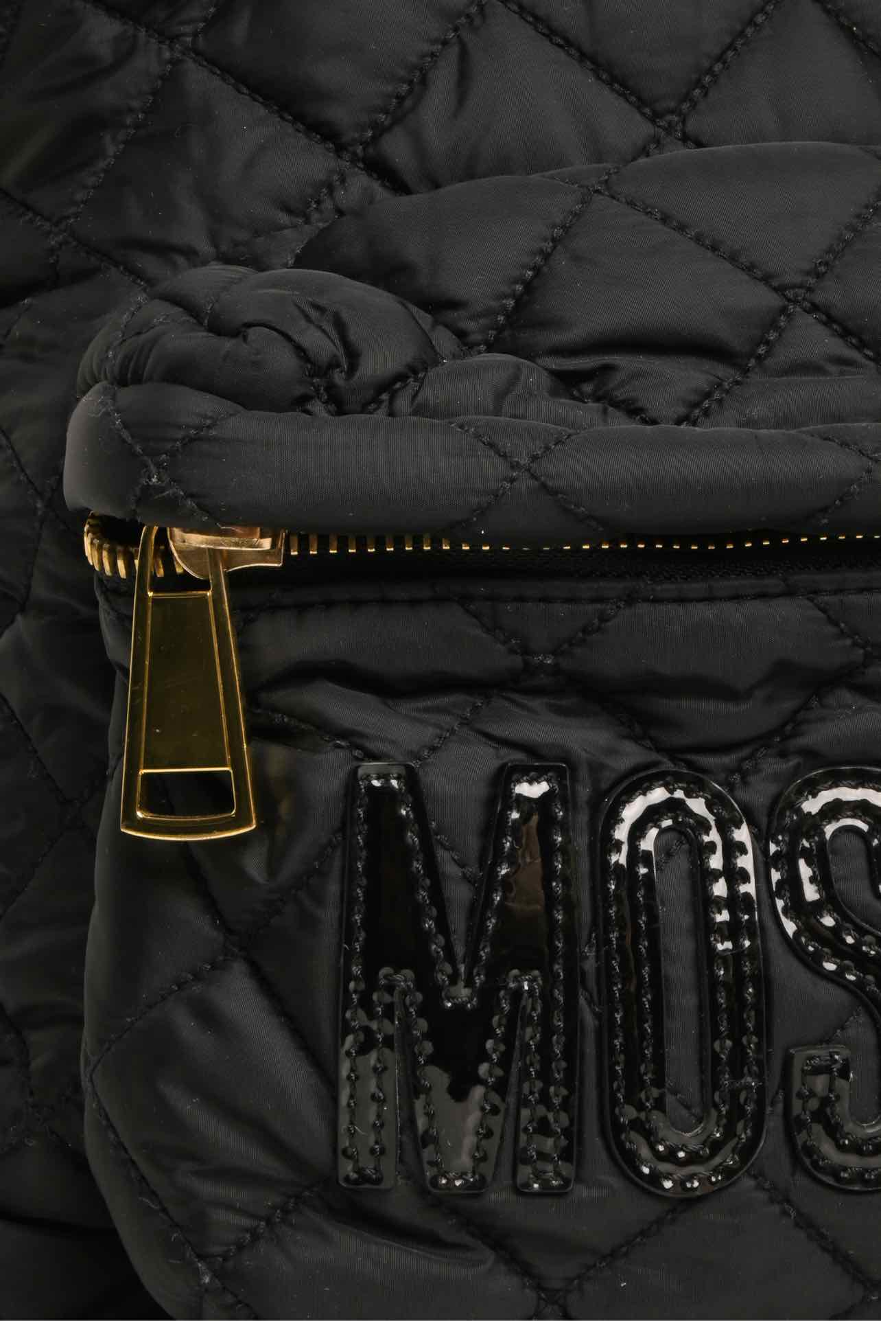 Moschino Quilted Logo Lettering Nylon BackPack - Image 3
