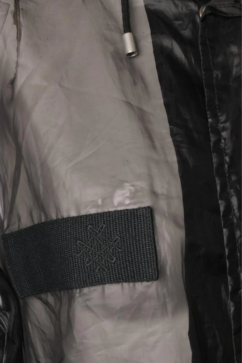 Mr & Mrs Italy Size S Crinkled Sheer Tech Organza Coat - Image 4