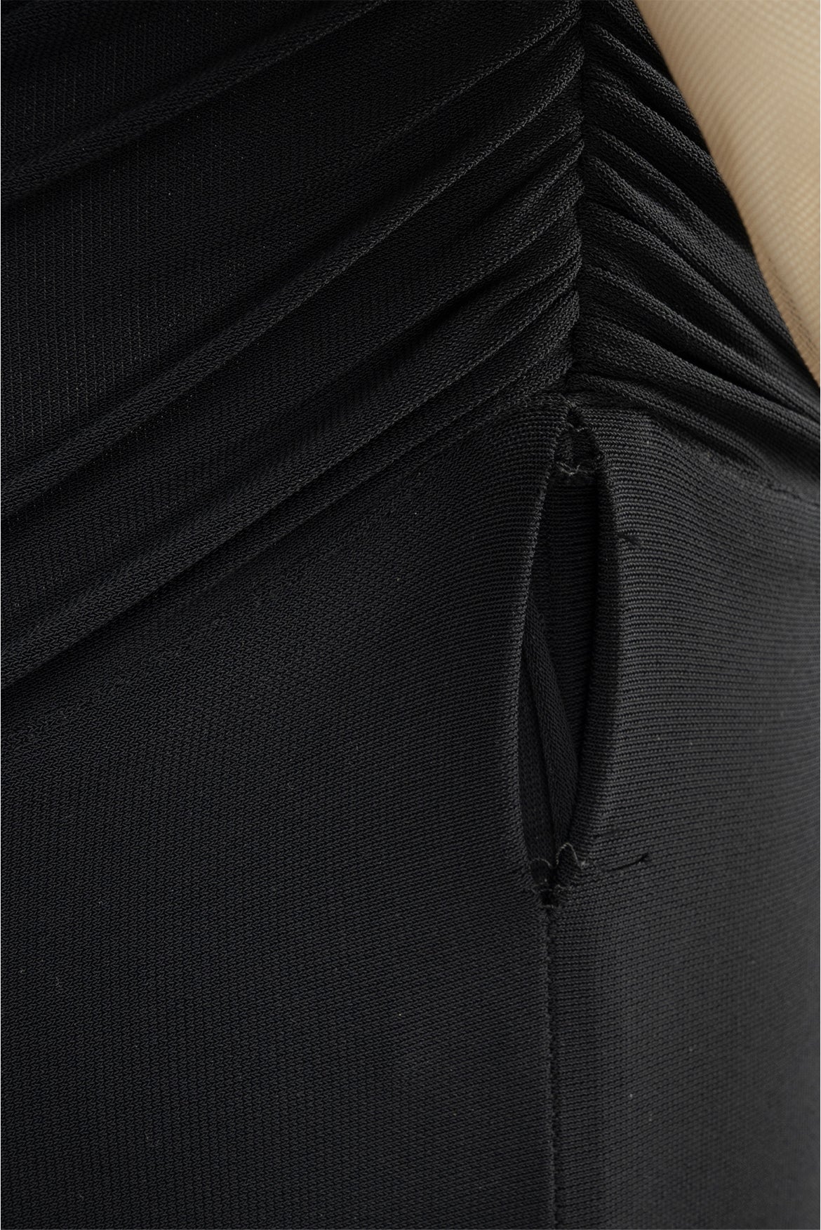 Mugler Size 36 Mesh Ruched Dress - Image 3