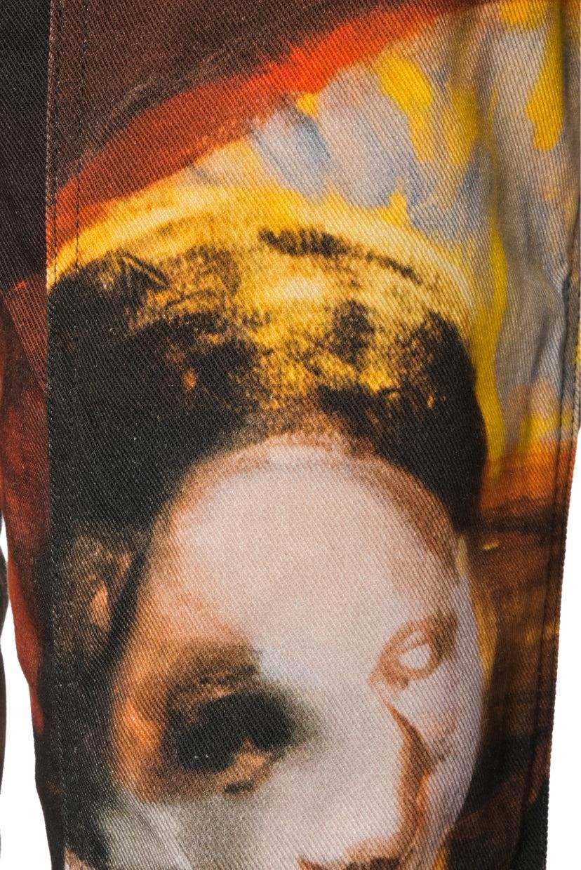 Mugler x Ambera Wellmann Size 30 Sunset Printed Skinny Jeans - Image 3