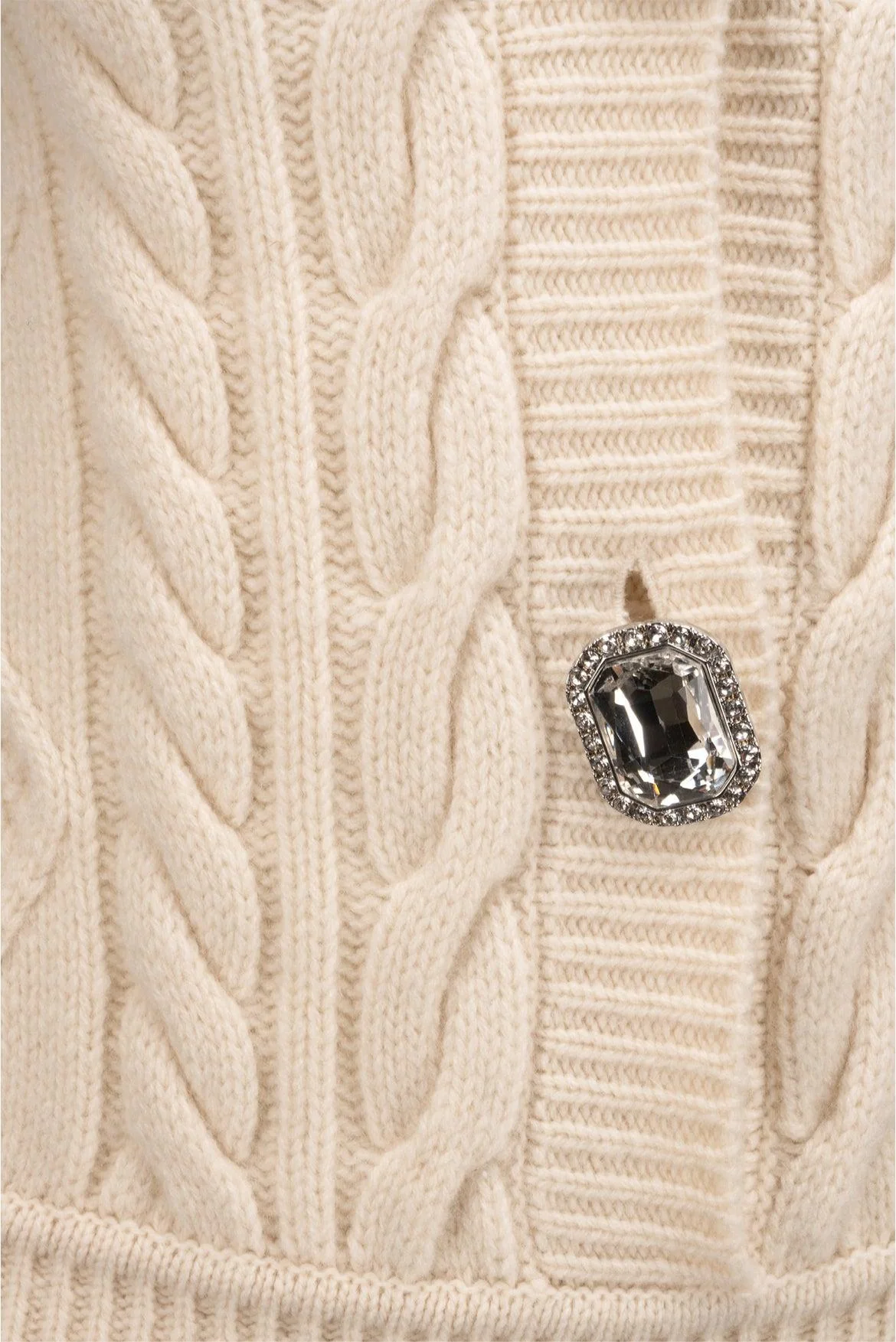 Nana Jacqueline Size M Cable Knit Wool Jumpsuit - Image 3