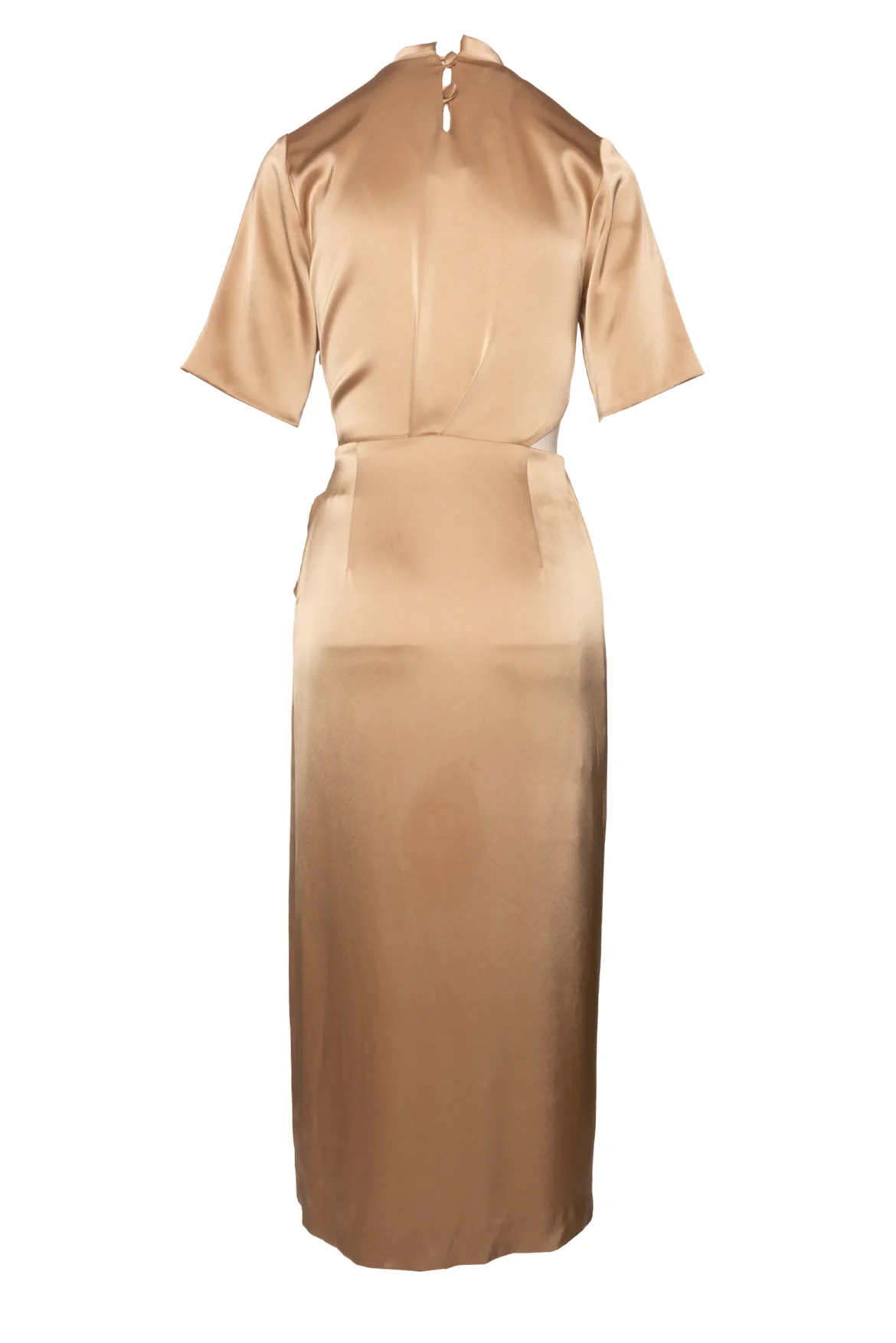 Nanushka Size S Short Sleeve Satin Dress - Image 2