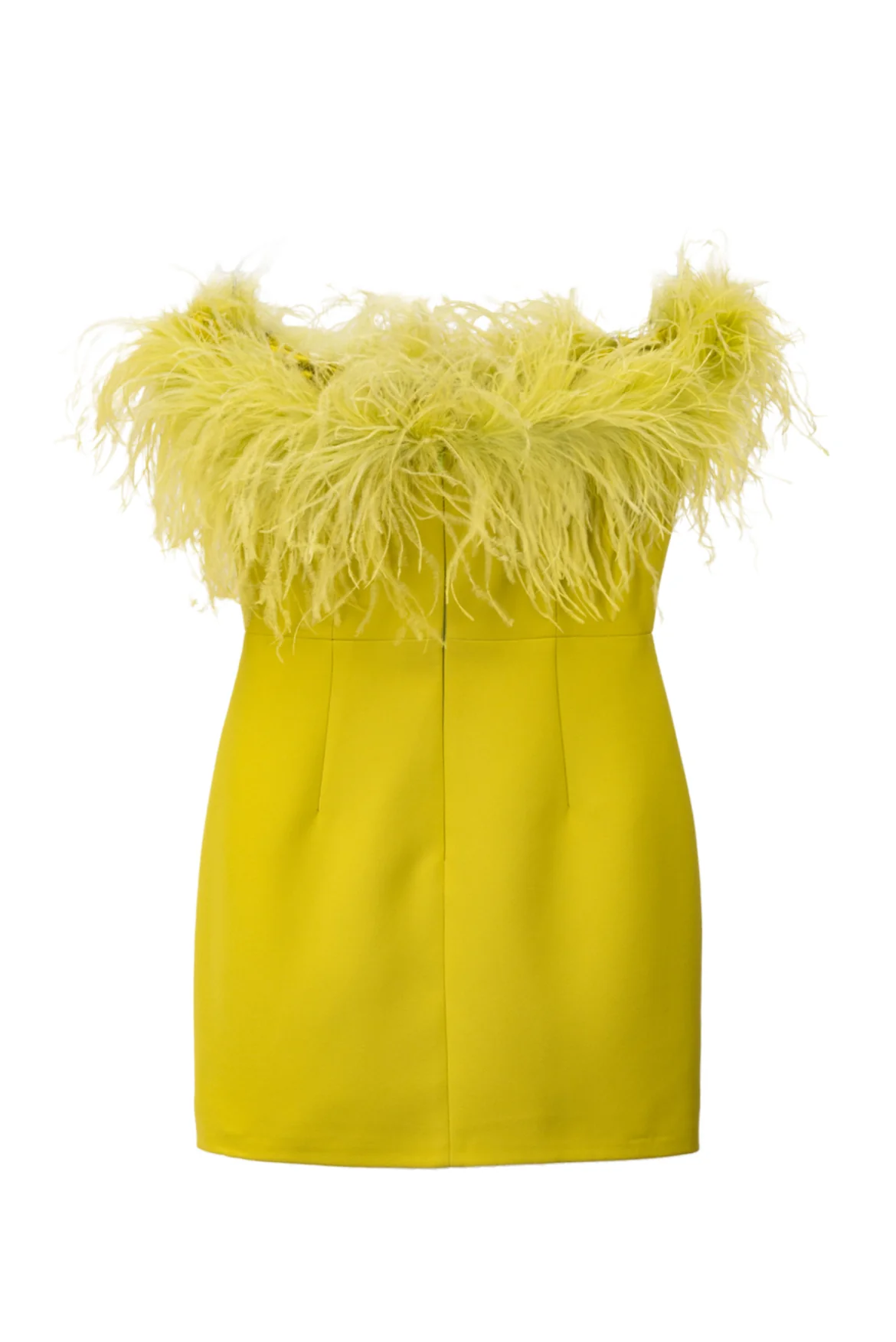New Arrivals Size 6 Cynthia Ostrich Feather Trim Dress - Image 2