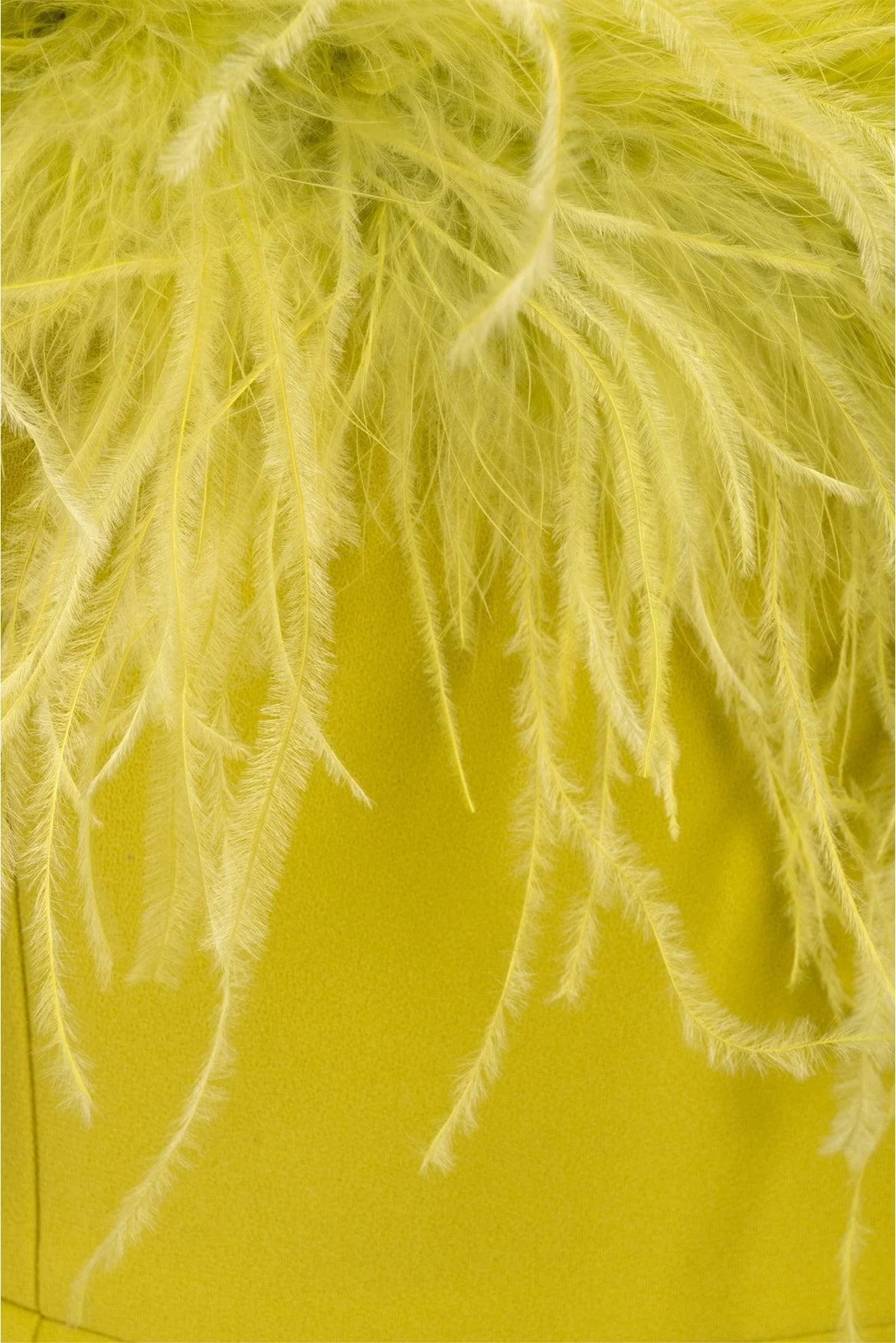 New Arrivals Size 6 Cynthia Ostrich Feather Trim Dress - Image 3