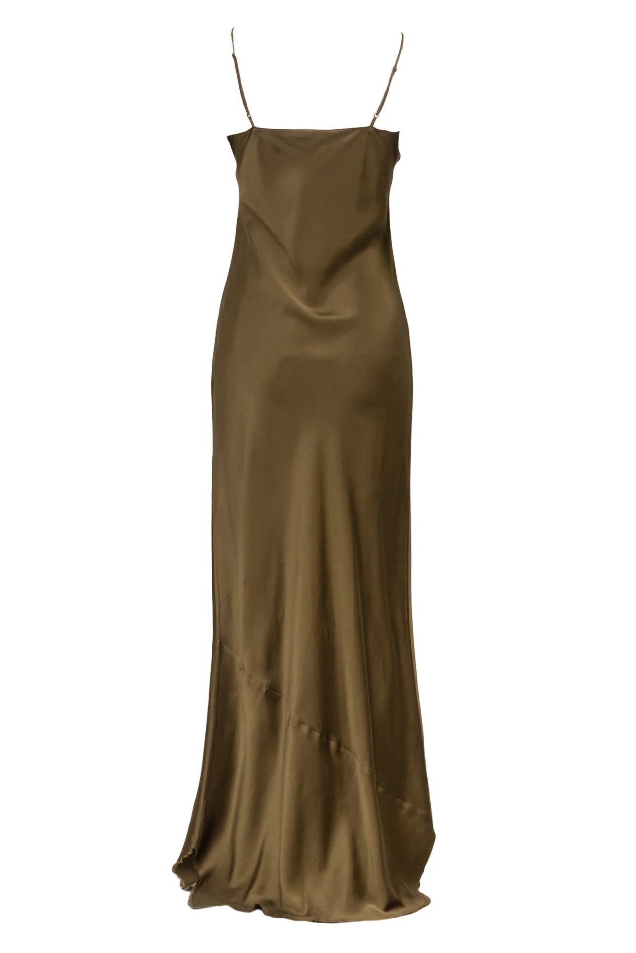 Nili Lotan Size M Raw Hem Cami Silk Maxi Dress - Image 2