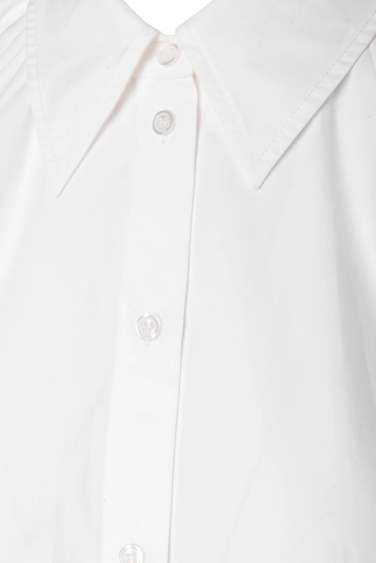 Nina Ricci Size 40 Backless Cotton Puff Sleeve Blouse - Image 3