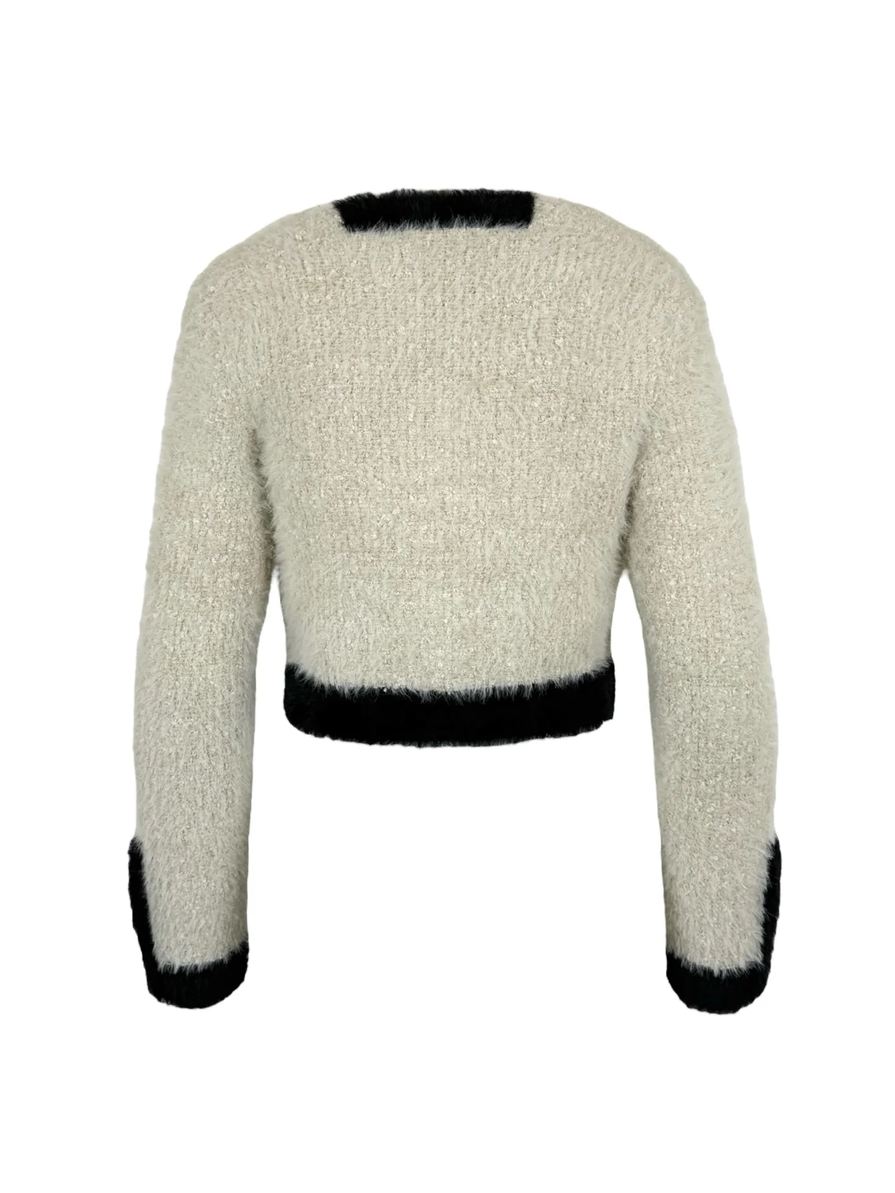 Nina Ricci Size S Boucle Fuzzy Cardigan - Image 2