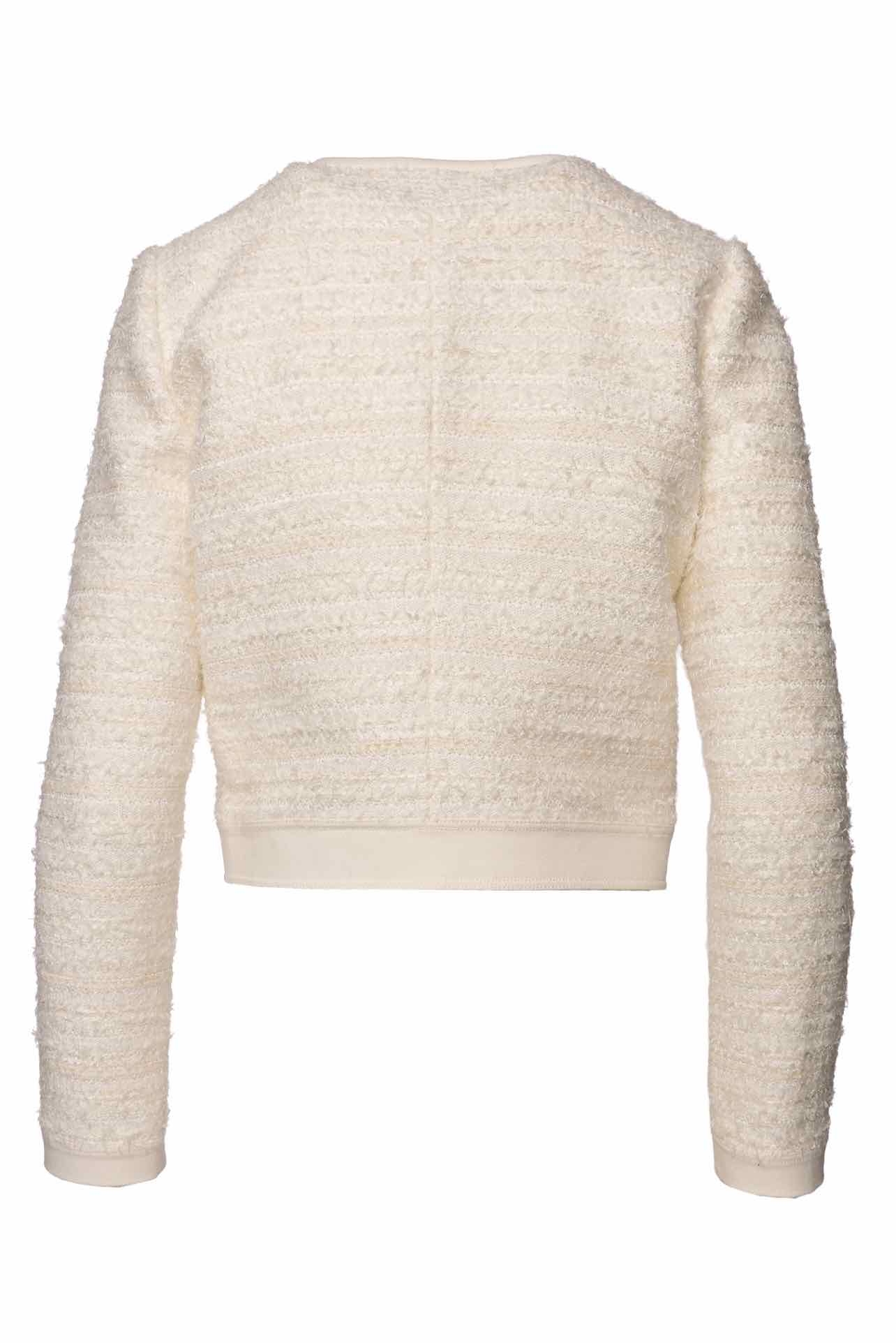 Nina Ricci Size S Cotton Blend Tweed Jacket - Image 2