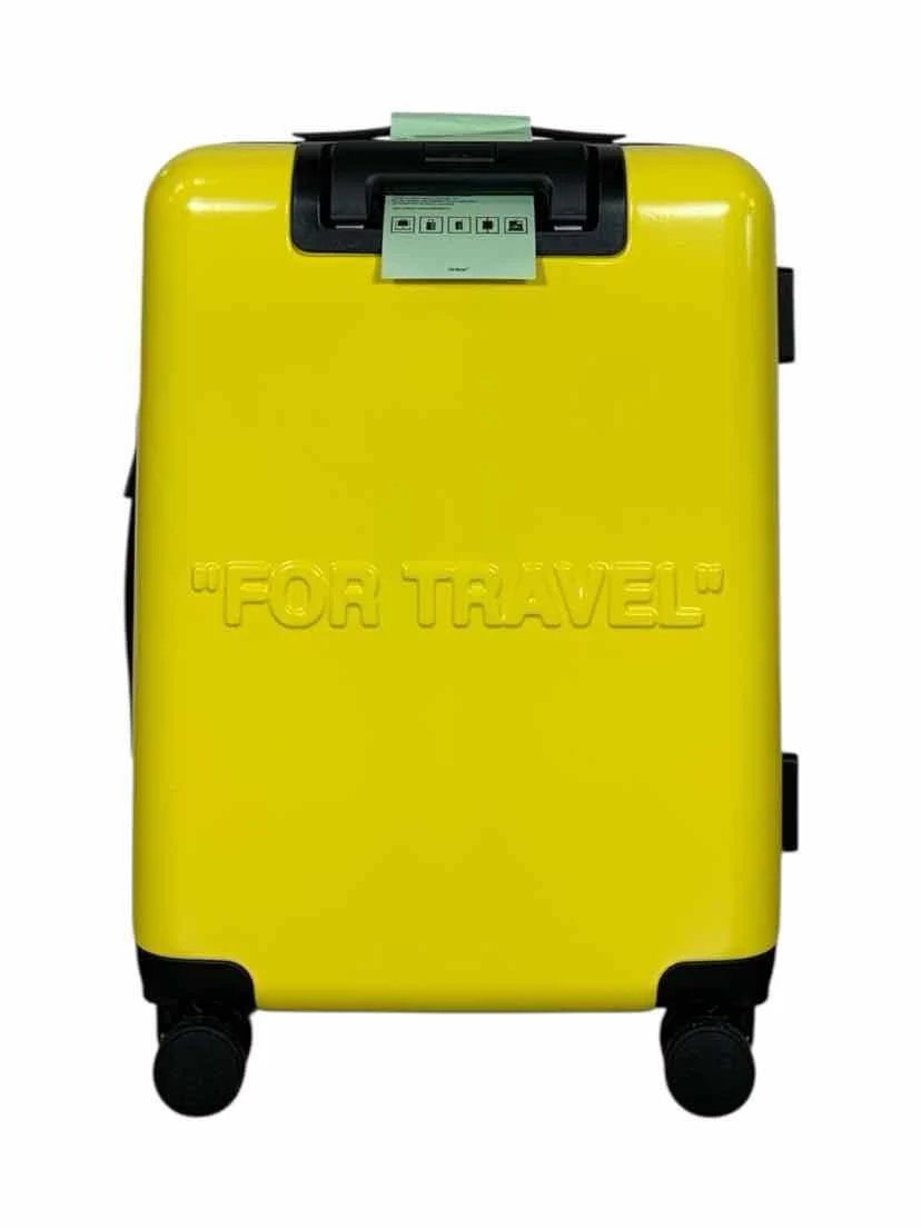 Off White Arrow Trolley Suitcase - Image 3