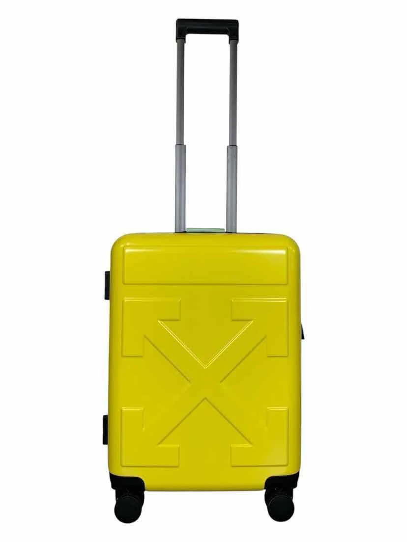 Off White Arrow Trolley Suitcase - Image 6