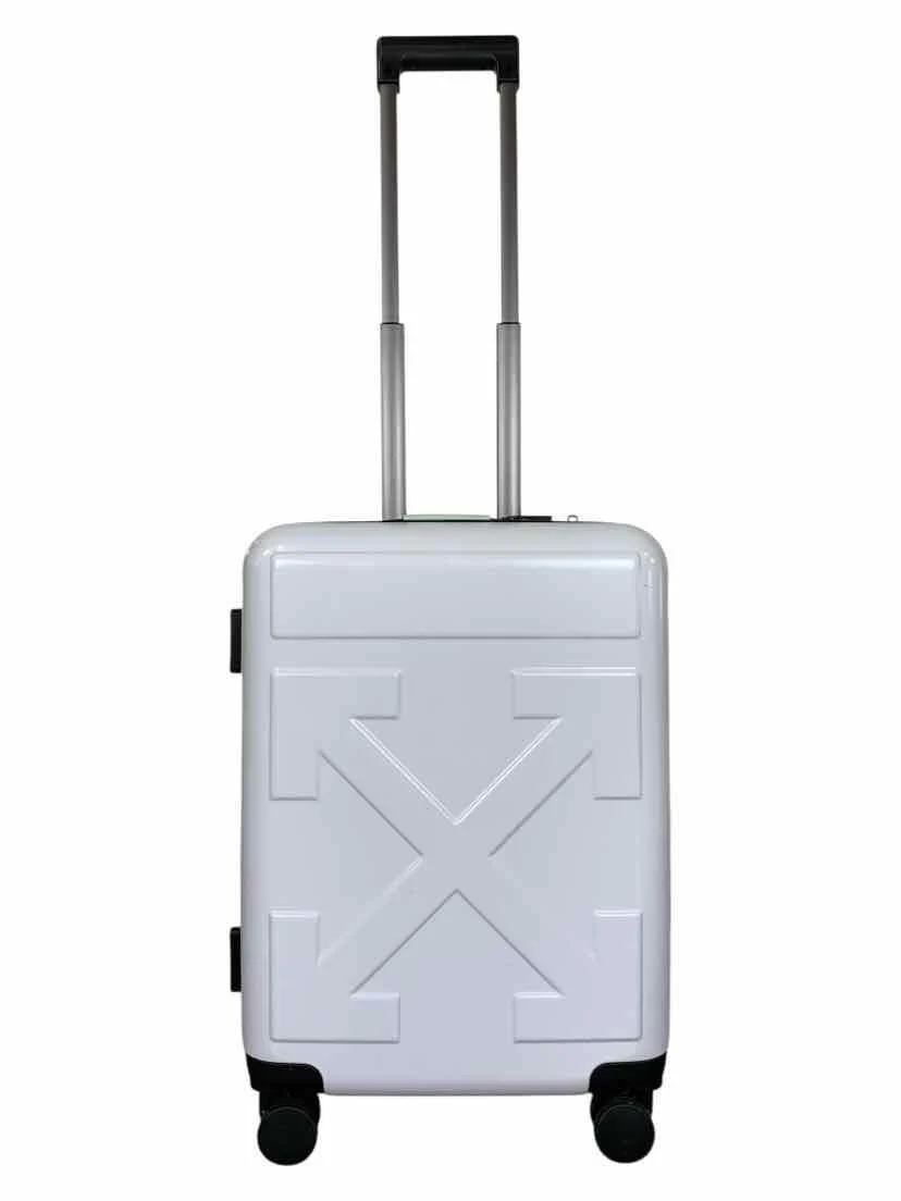 Off White Arrow Trolley Suitcase - Image 6