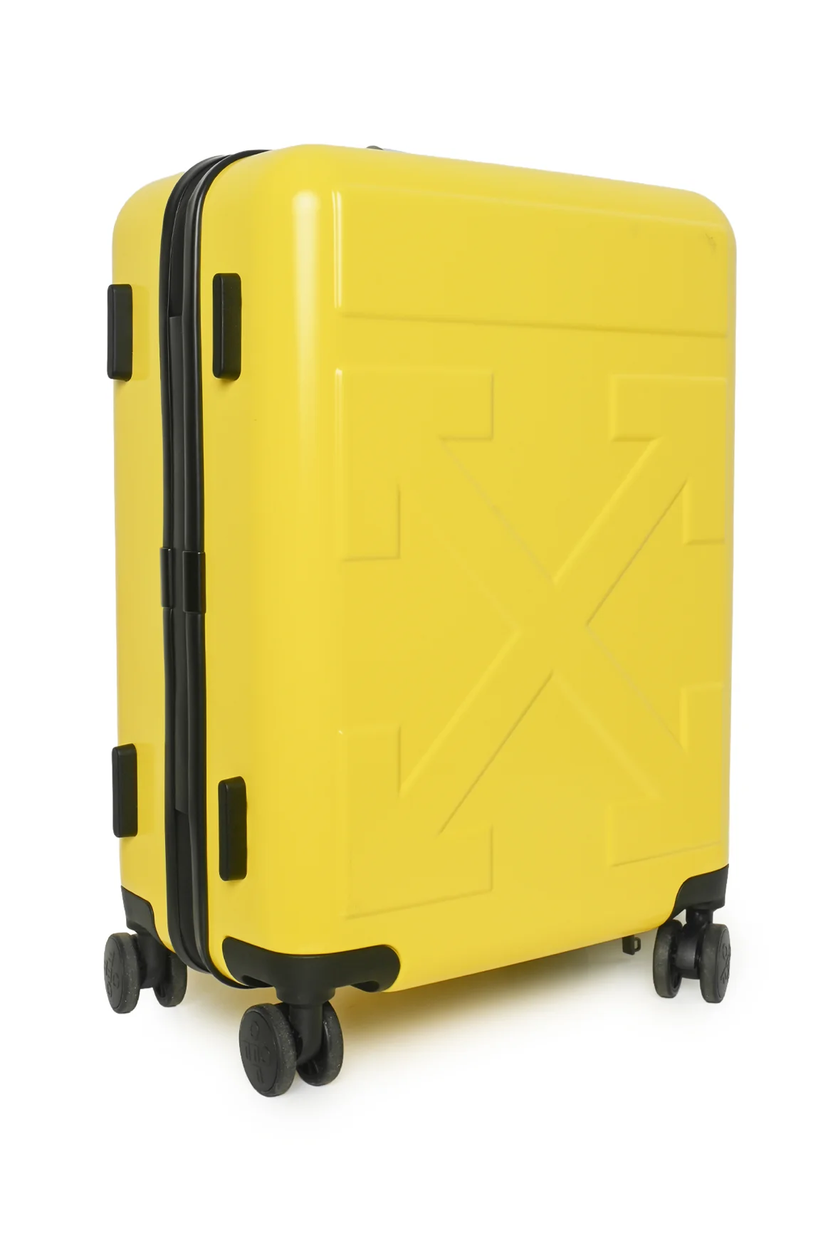 Off White Arrow Trolley Suitcase - Image 3