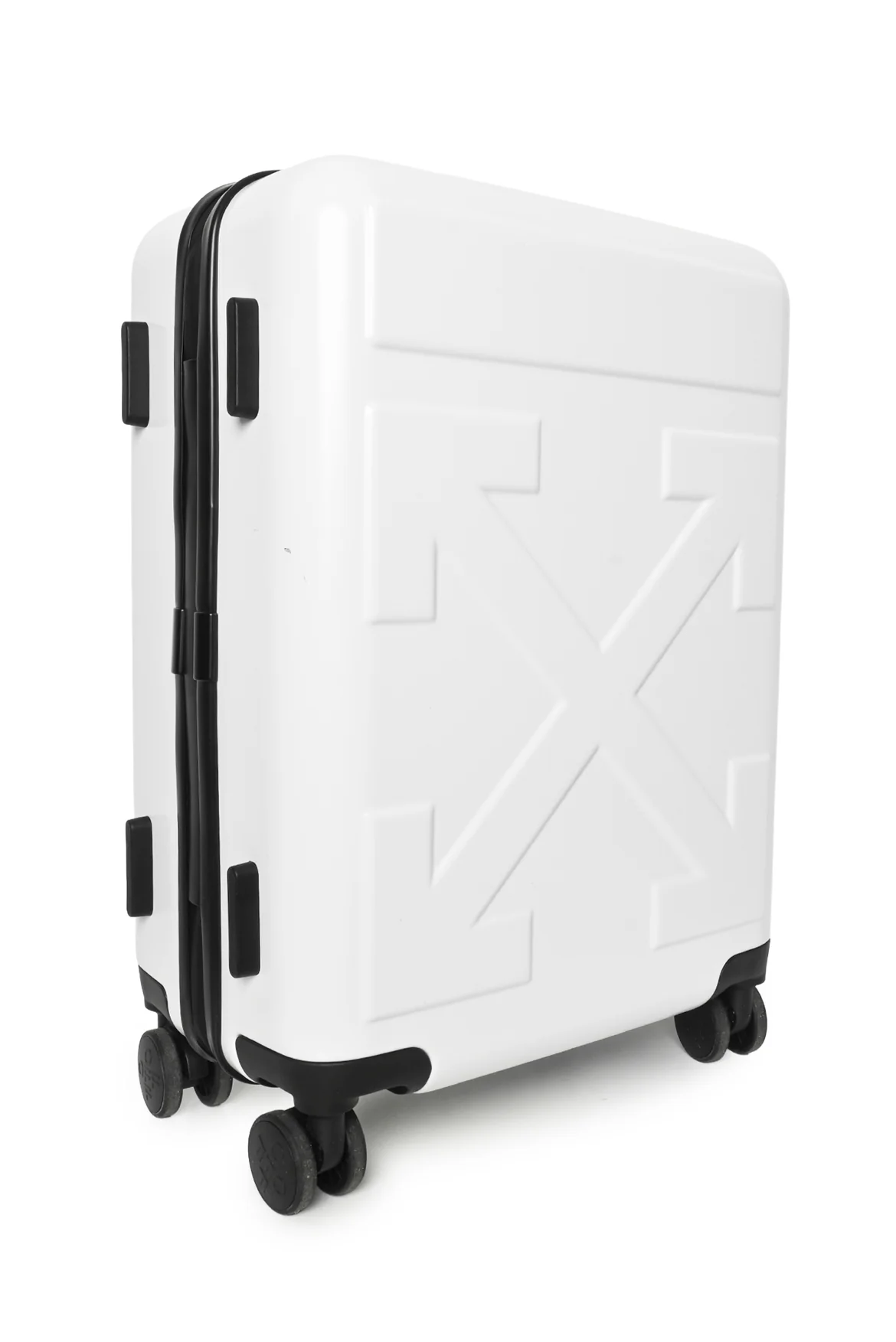 Off White Arrow Trolley Suitcase - Image 3
