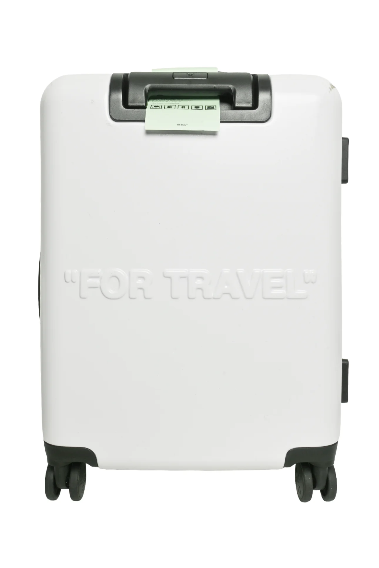 Off White Arrow Trolley Suitcase - Image 3