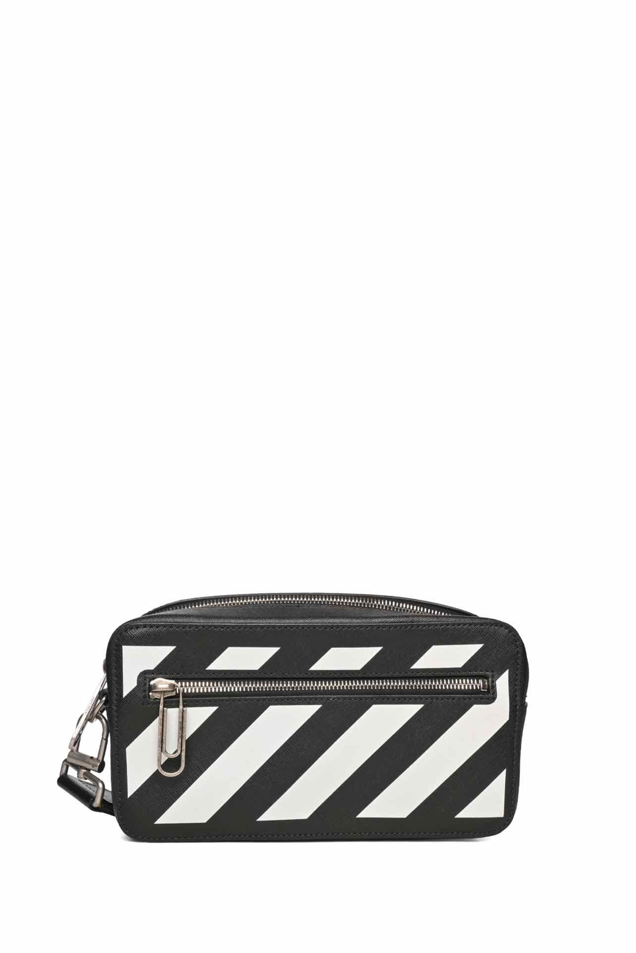 Off White Binder Diag Saffiano Pouch - Image 3
