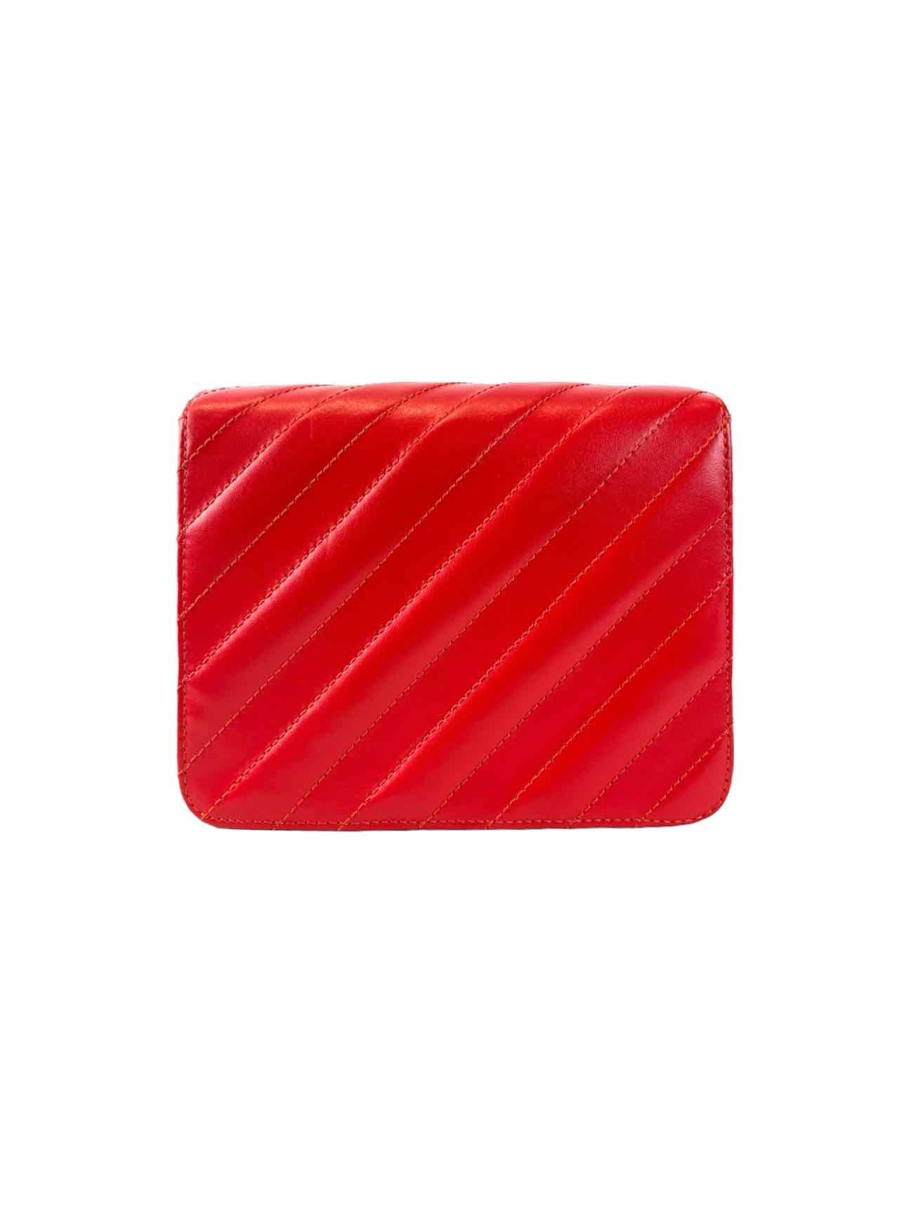 Off White Calfskin Padded Diag Binder Flap Crossbody Bag - Image 3