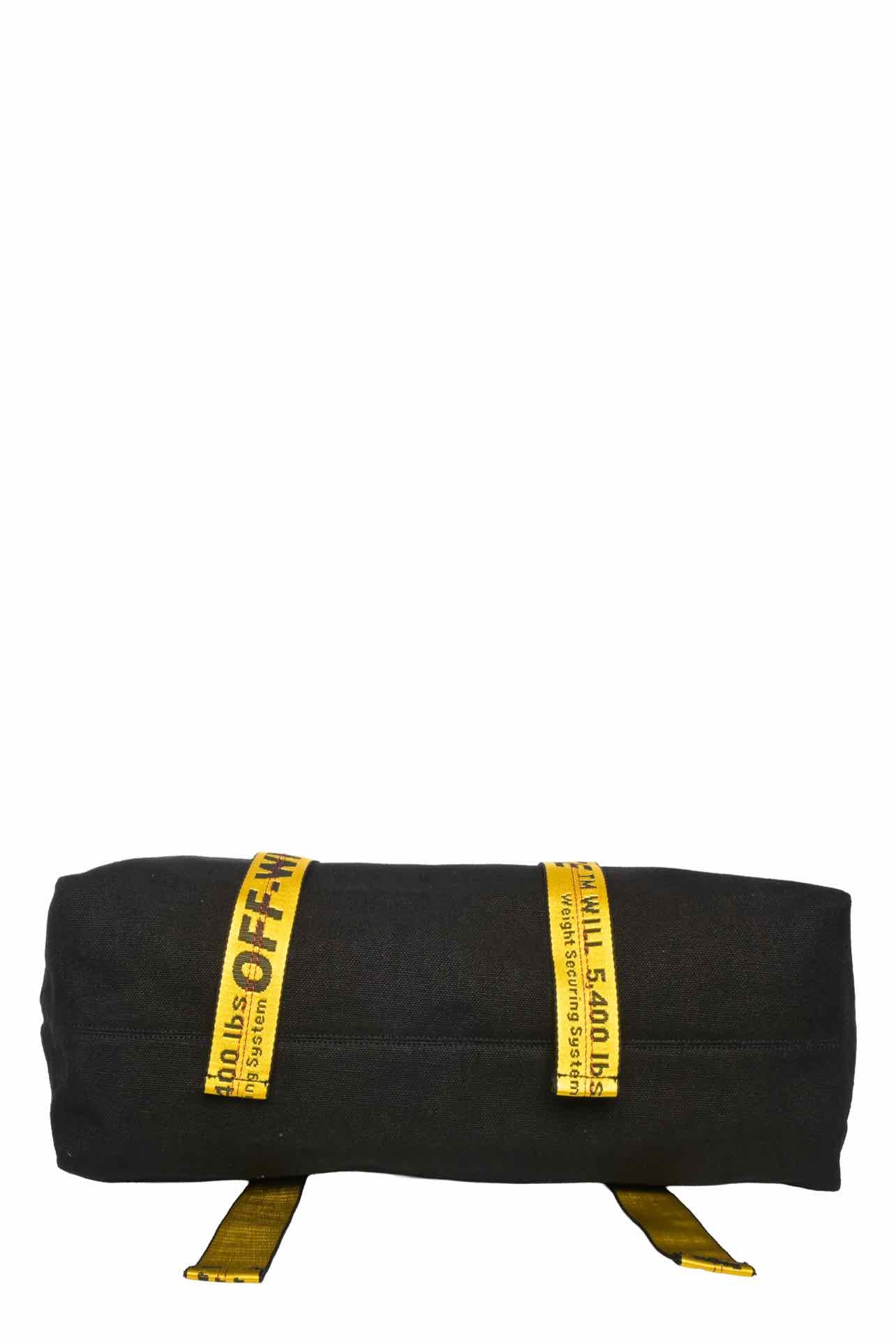Off White Canvas Industrial Tote - Image 4