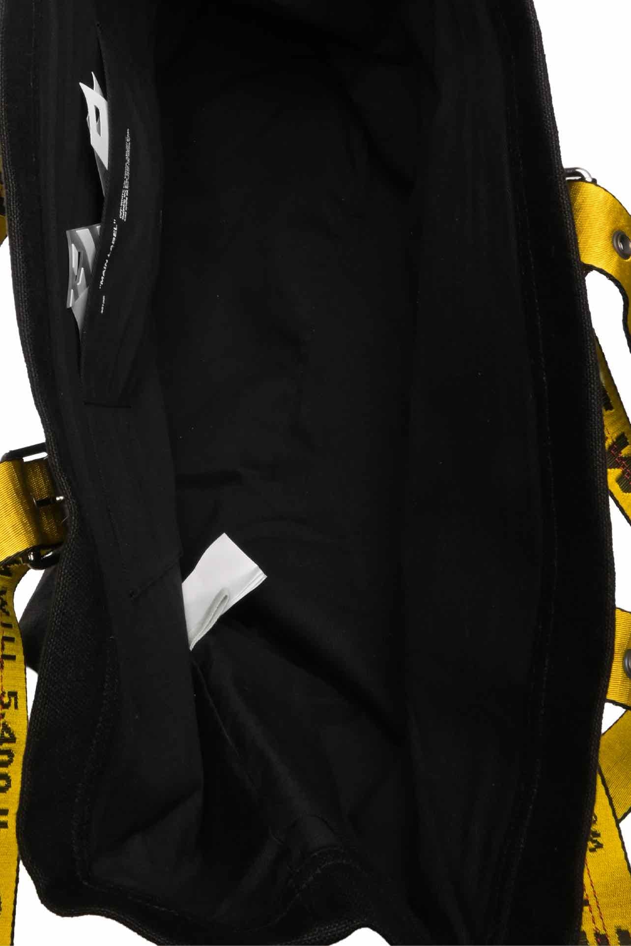 Off White Canvas Industrial Tote - Image 6