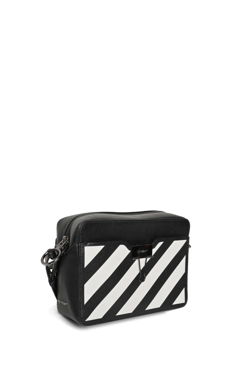 Off White Diagonal Binder Clip Crossbody - Image 2