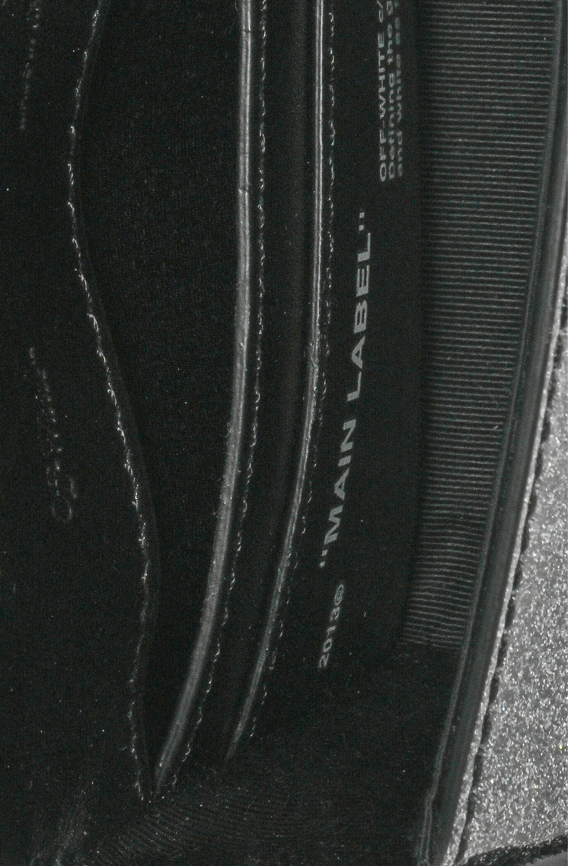 Off White Glitter Baby Flap Bag - Image 7