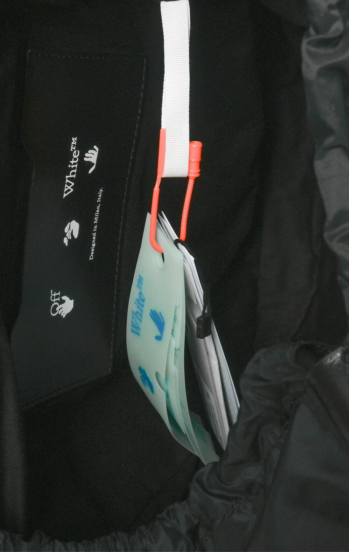 Off White Logo Strap Nylon BackPack - Image 5