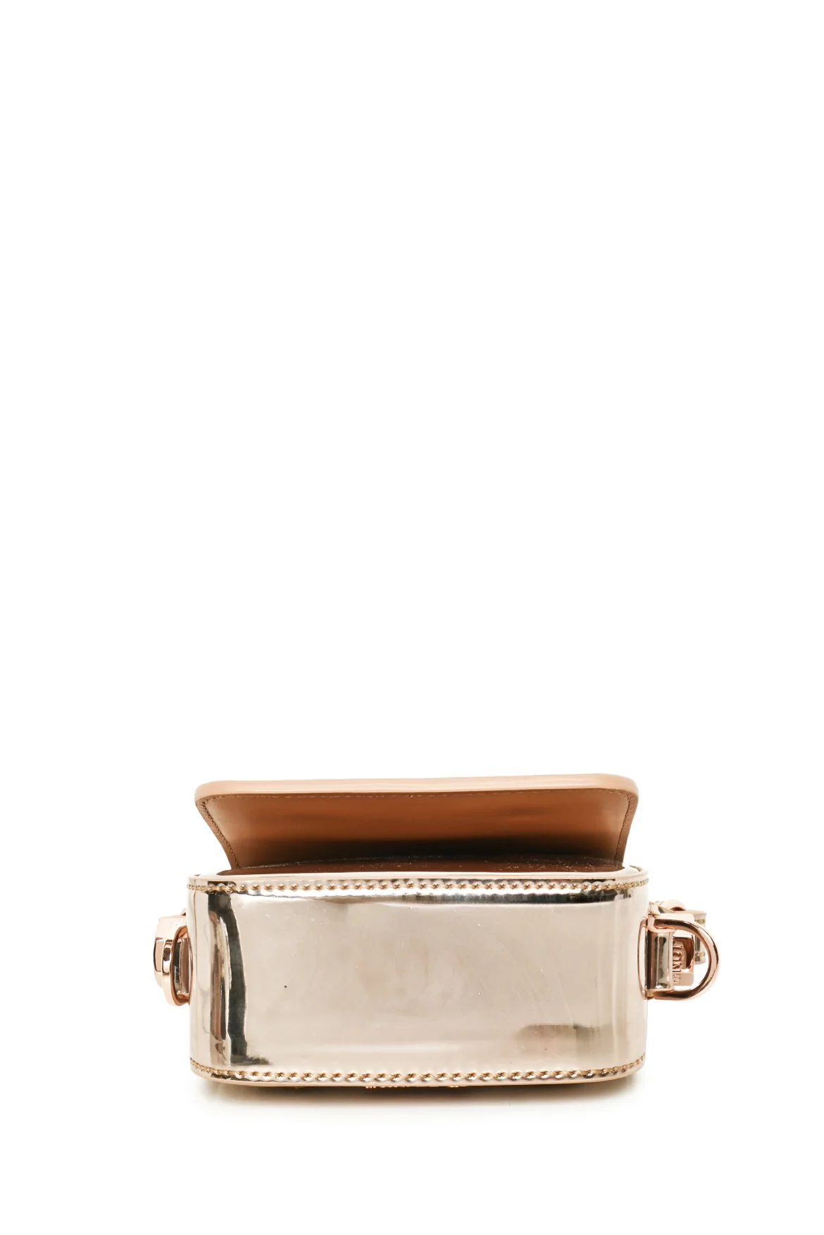 Off White Mirror Baby Flap Bag - Image 5
