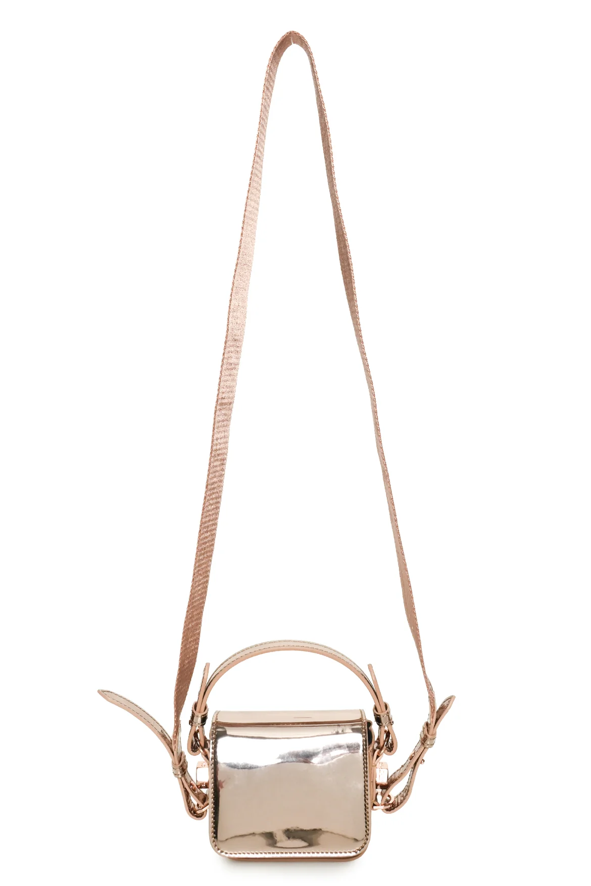 Off White Mirror Baby Flap Bag - Image 6
