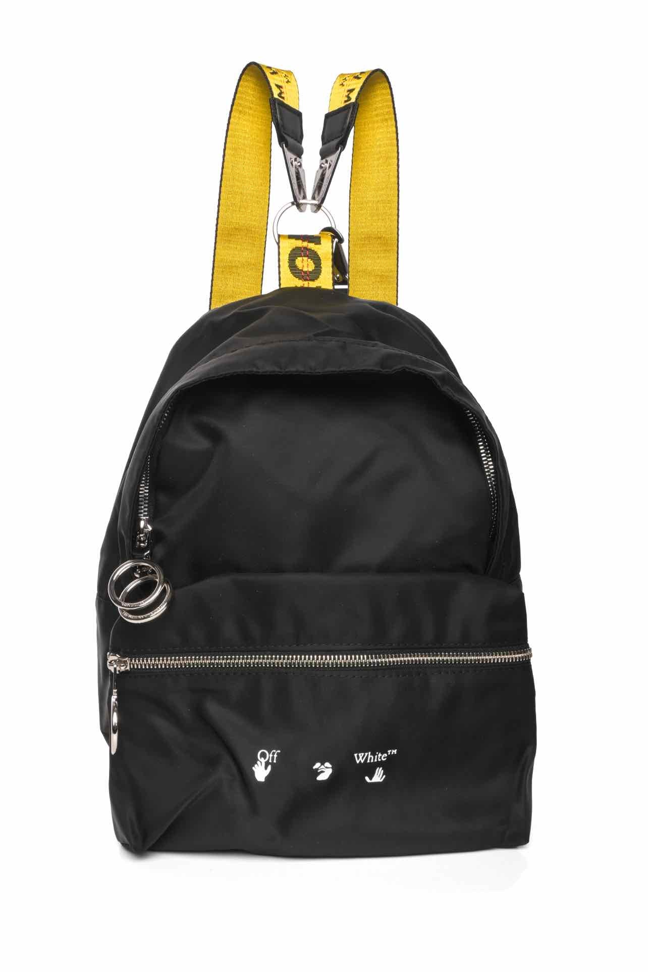 Off White Nylon Mini BackPack - Image 4