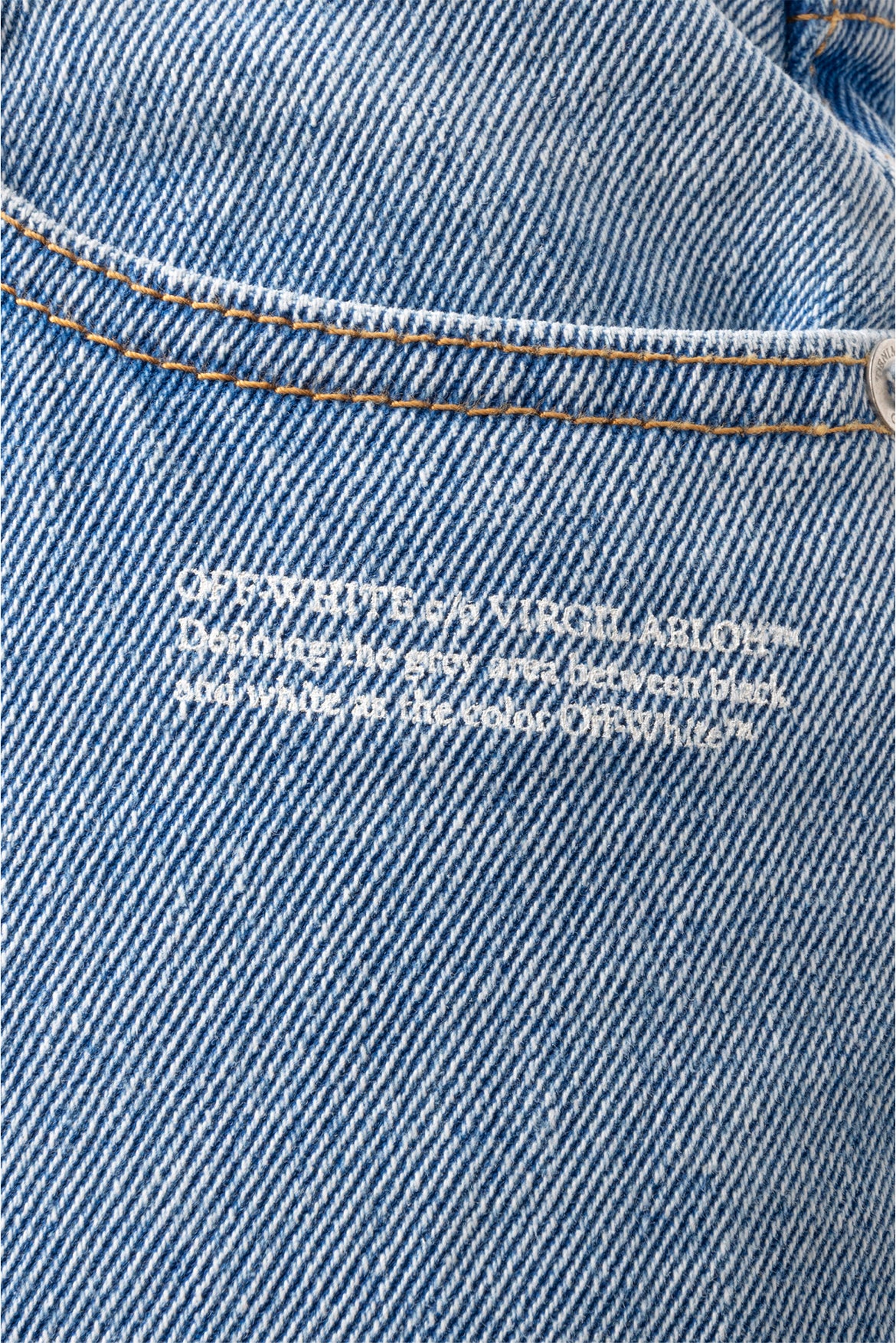 Off White Size 27 Side Slit Jeans - Image 3