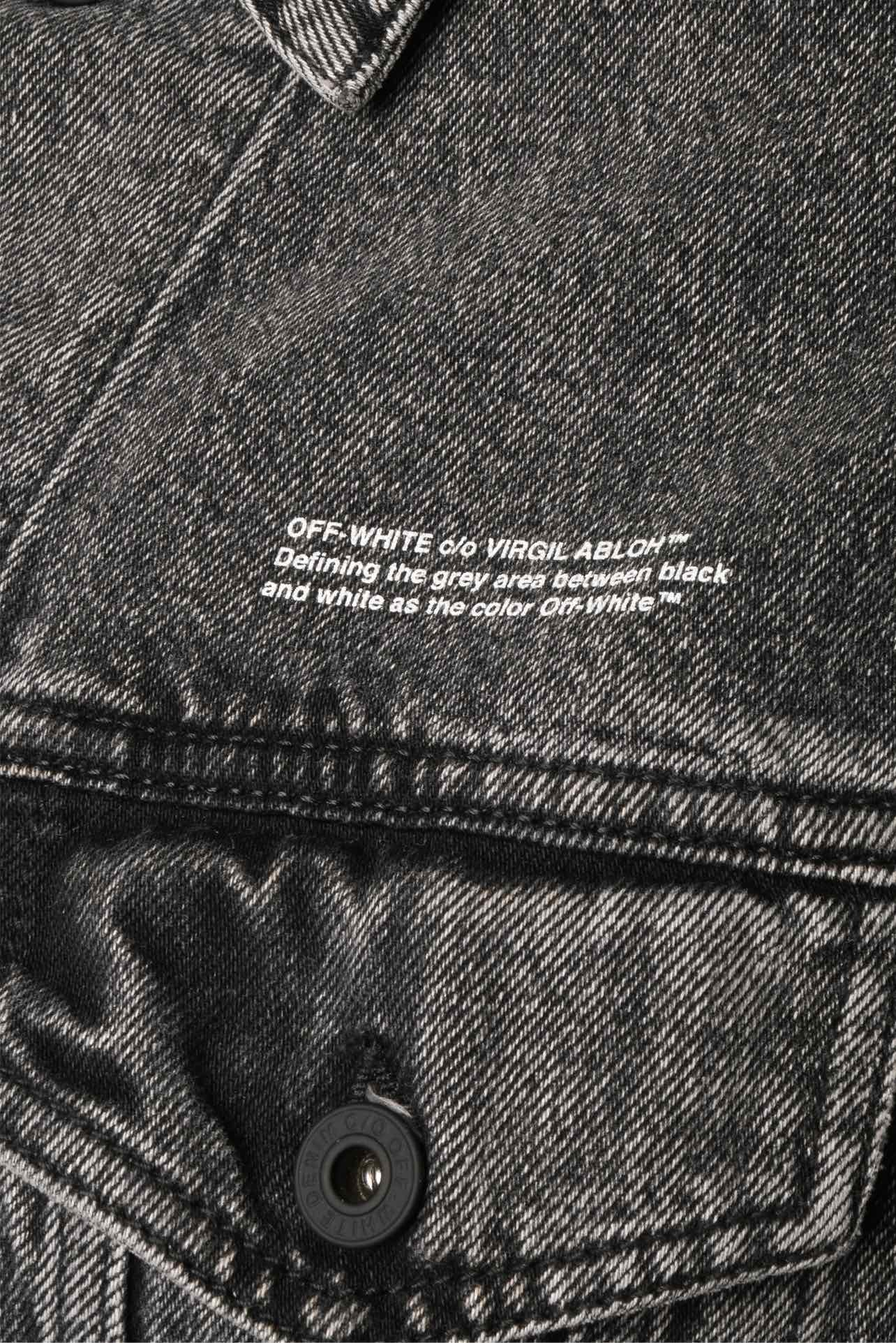 Off White Size 38 Cut Out Denim Jacket - Image 3