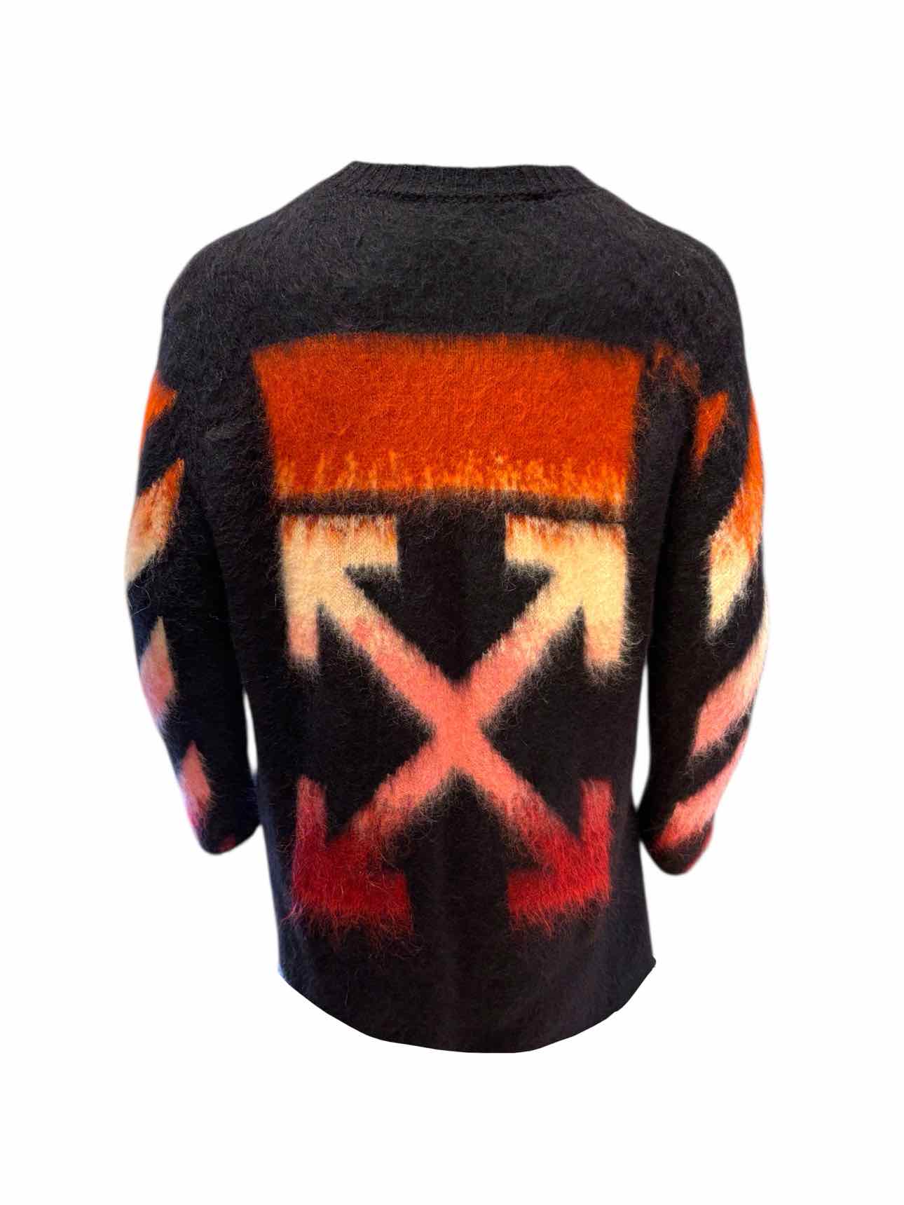 Off White Size 38 Diag Brushed Mohair-Blend Crewneck Sweater - Image 2
