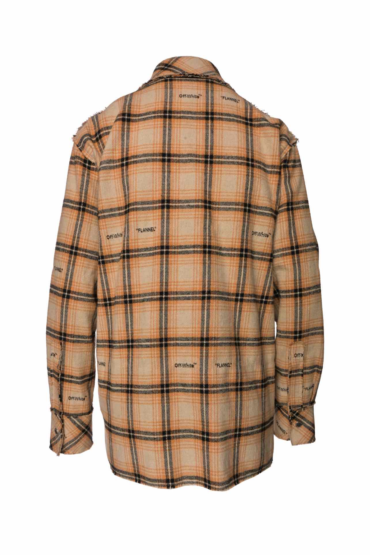 OFF-WHITE Size 40 Men's Check Print "Flannel" Shirt Long Sleeve - Image 2