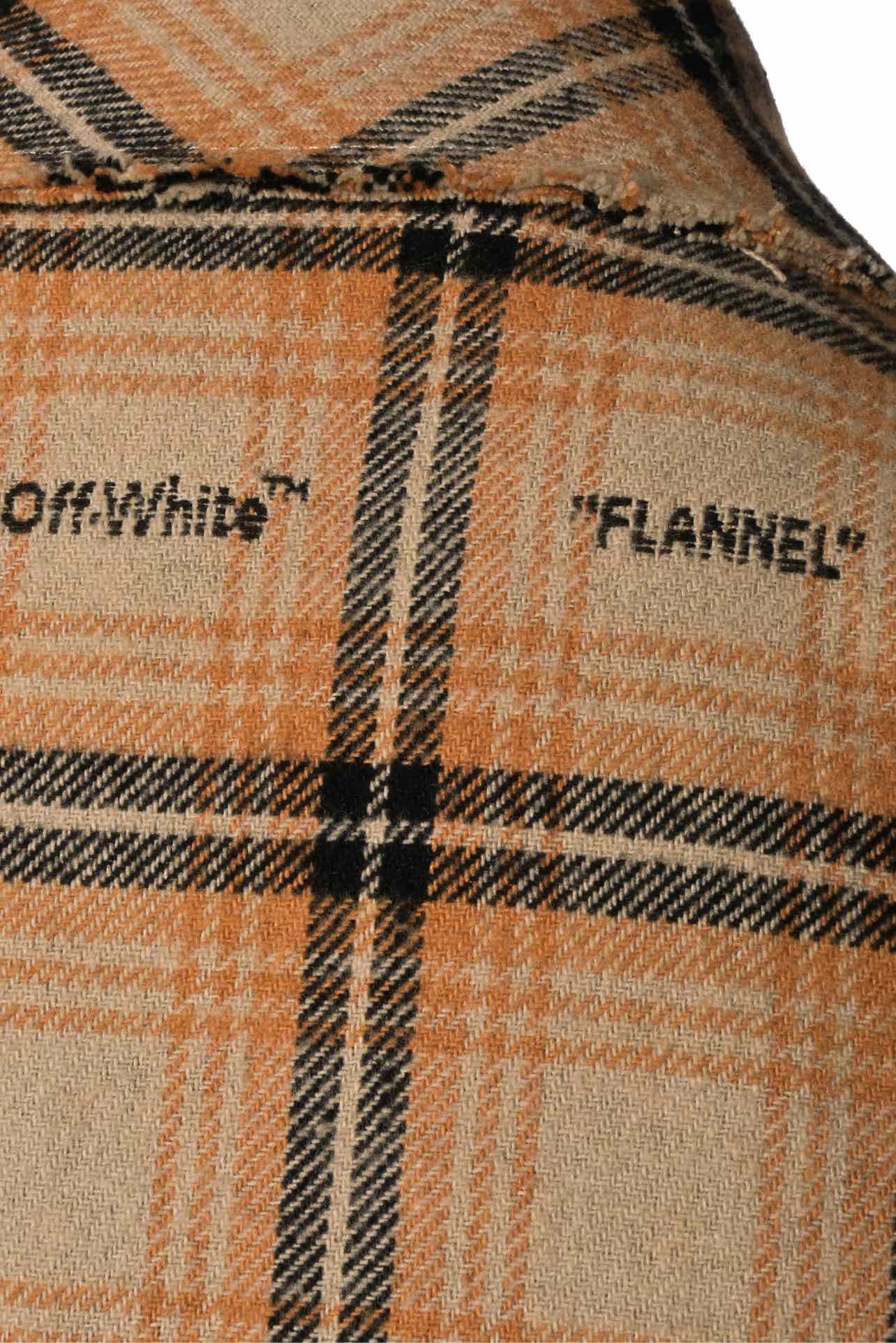 OFF-WHITE Size 40 Men's Check Print "Flannel" Shirt Long Sleeve - Image 3