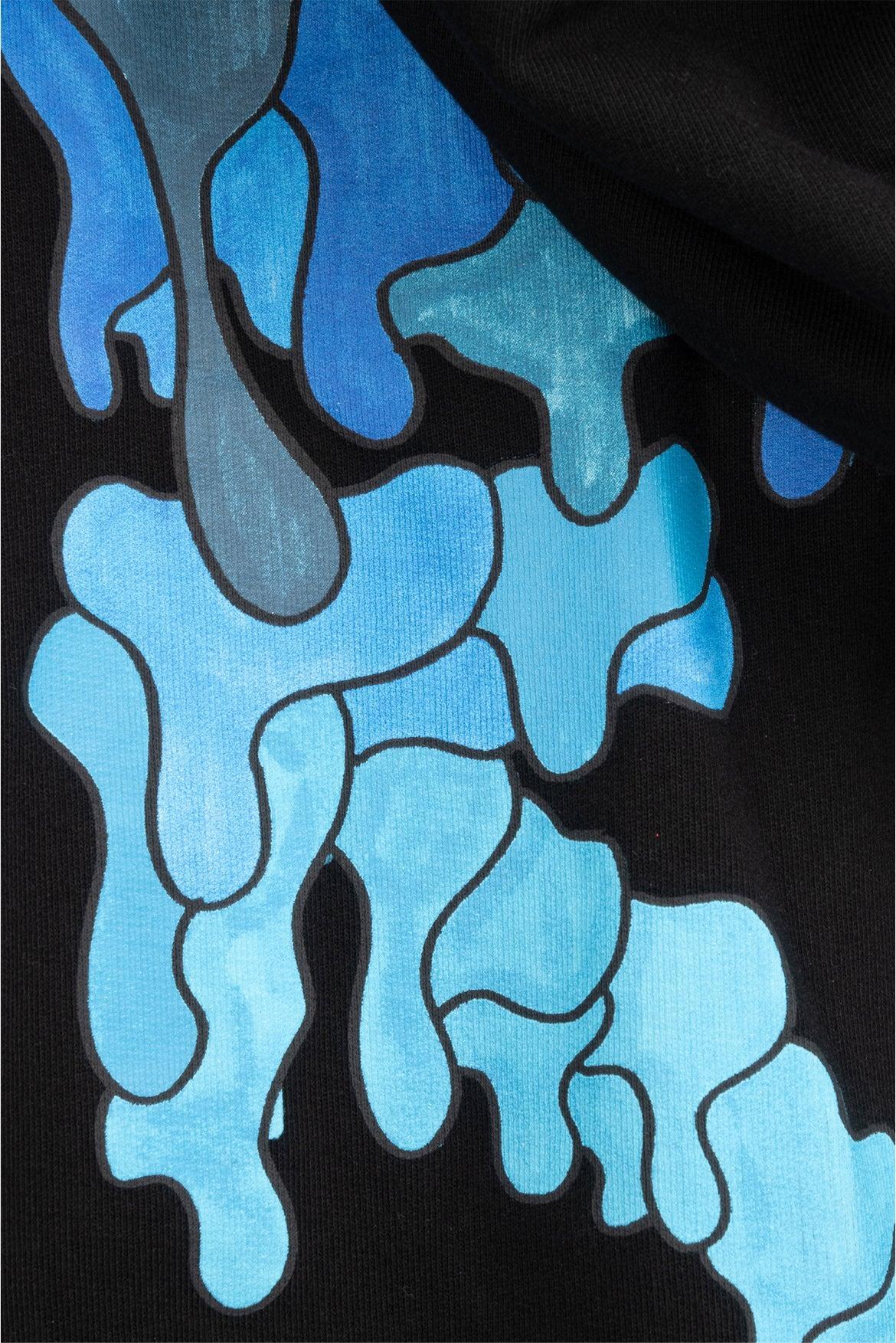 OFF-WHITE Size M Men's Blue Marker Over Hoodie - Image 3
