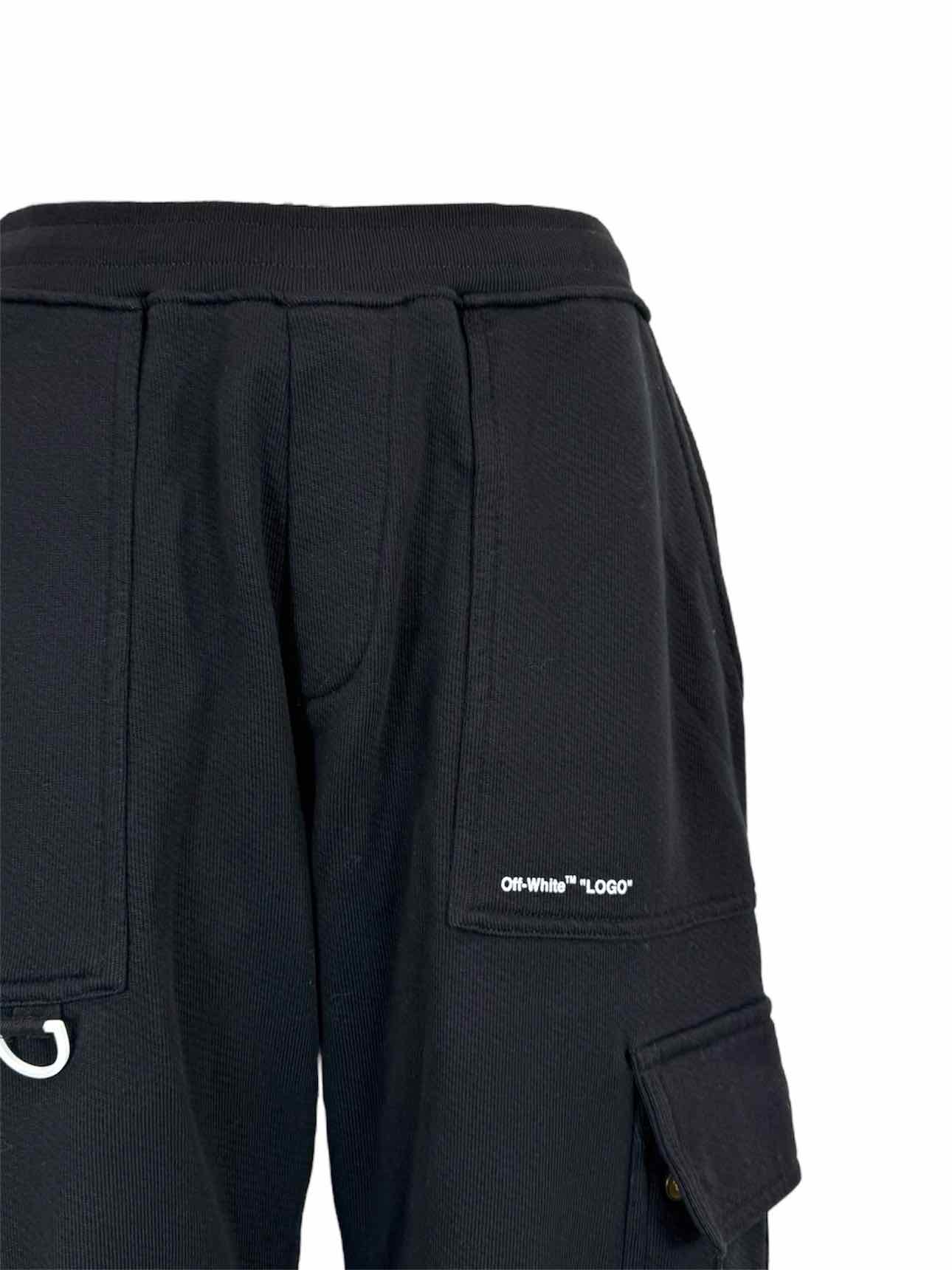 OFF-WHITE  Size M Men's "Logo" Cargo Sweatpants - Image 3